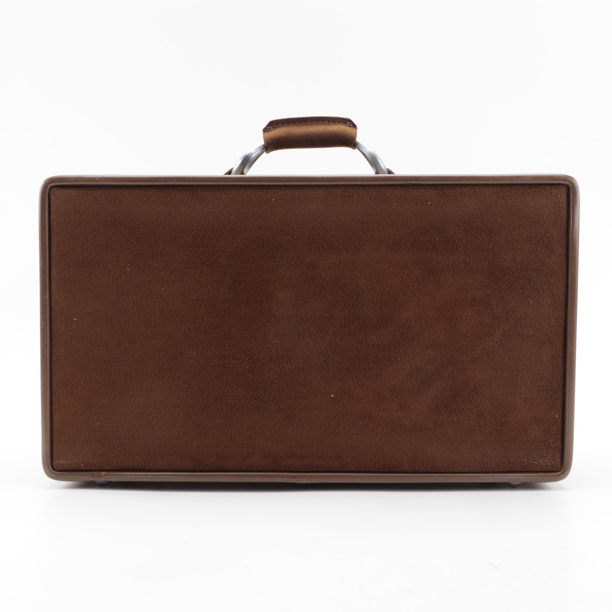 Hartmann Luggage Suede Carry-On Suitcase