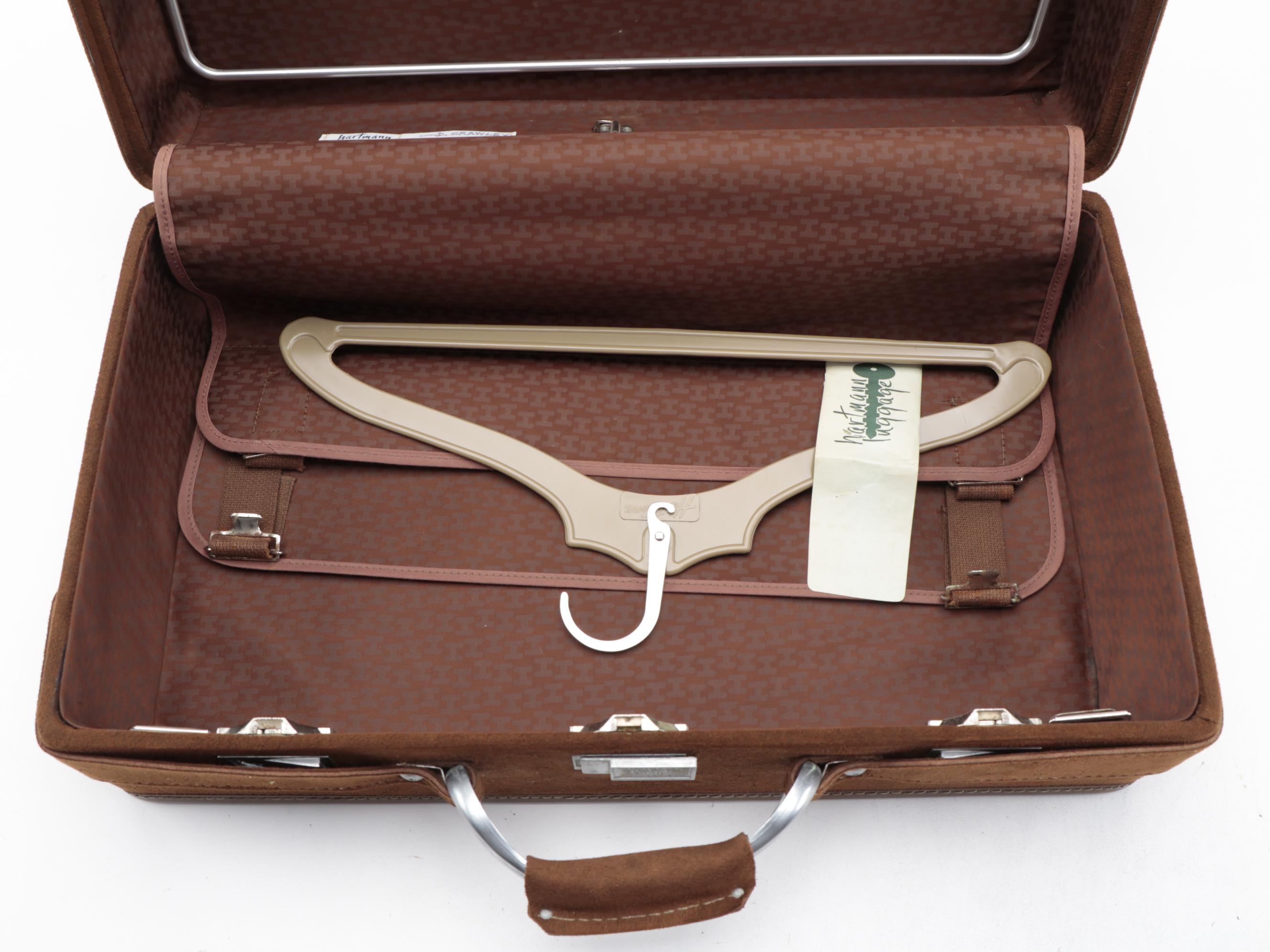 Hartmann Luggage Suede Carry-On Suitcase