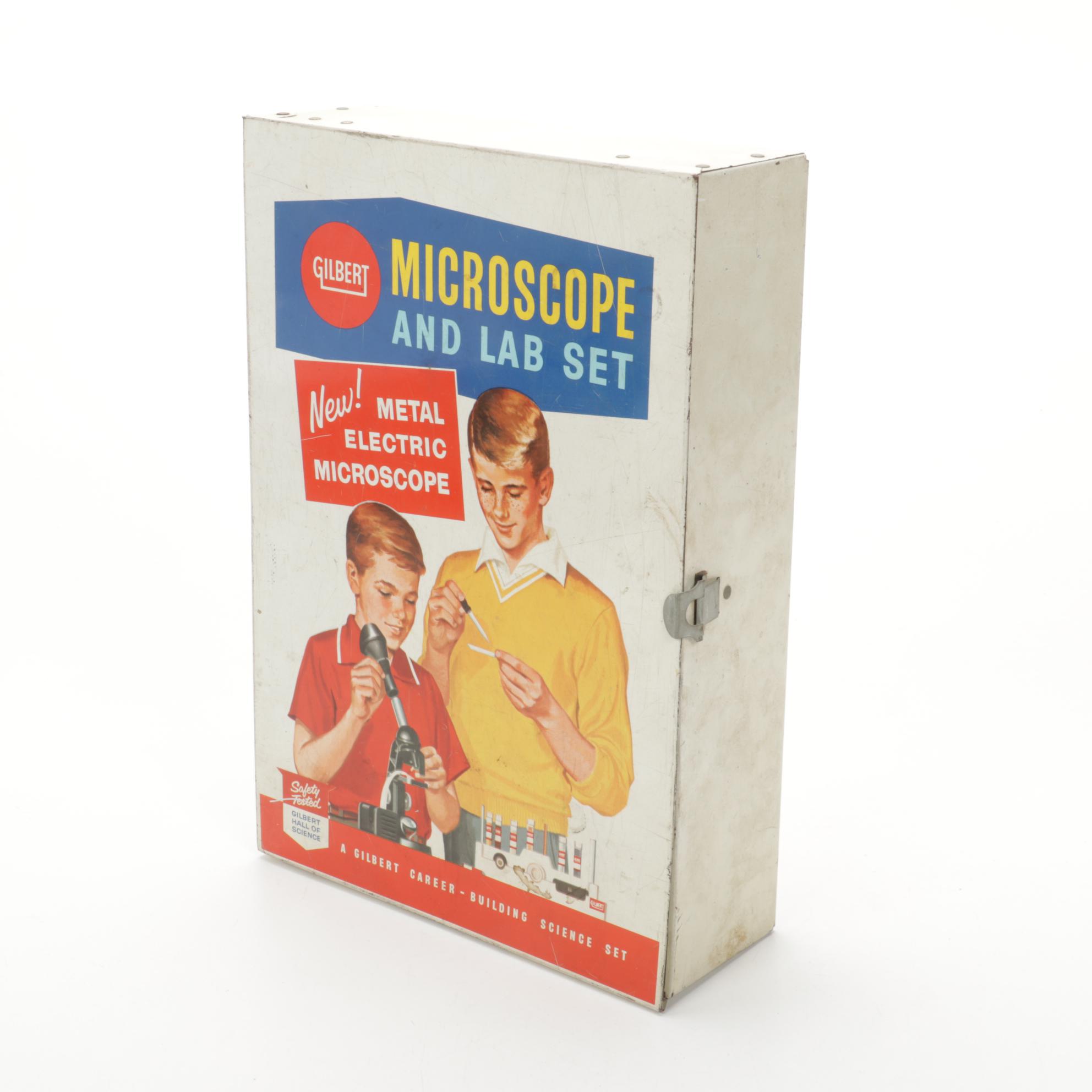 Tasco Deluxe, Gilbert, and Other Microscopes and Lab Equipment, Mid-20th Century