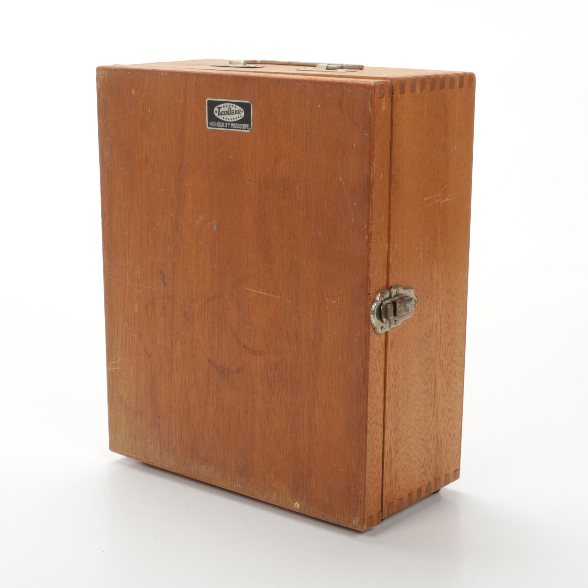 Tasco Deluxe, Gilbert, and Other Microscopes and Lab Equipment, Mid-20th Century