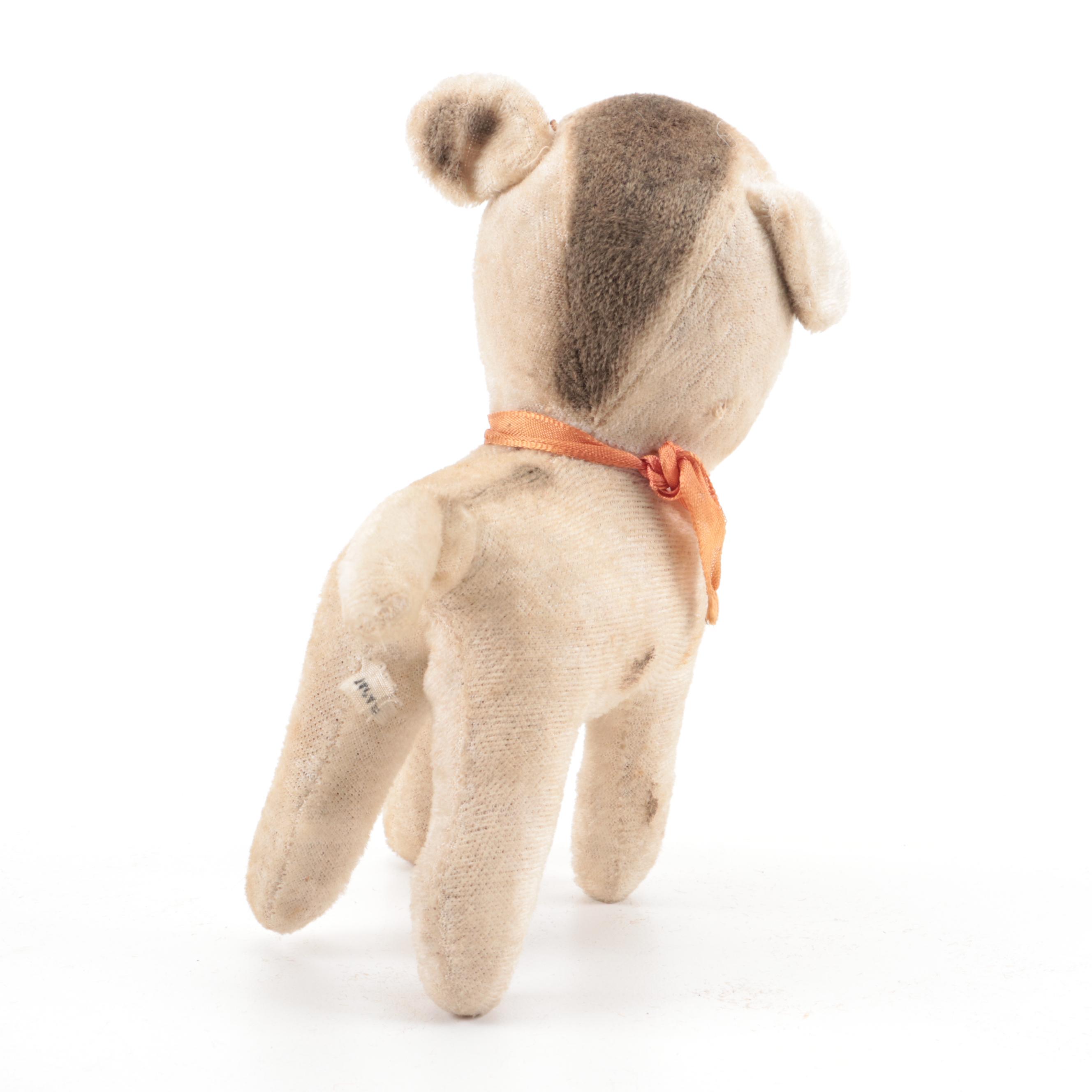 Lion and Dog Stuffed Toys, Vintage