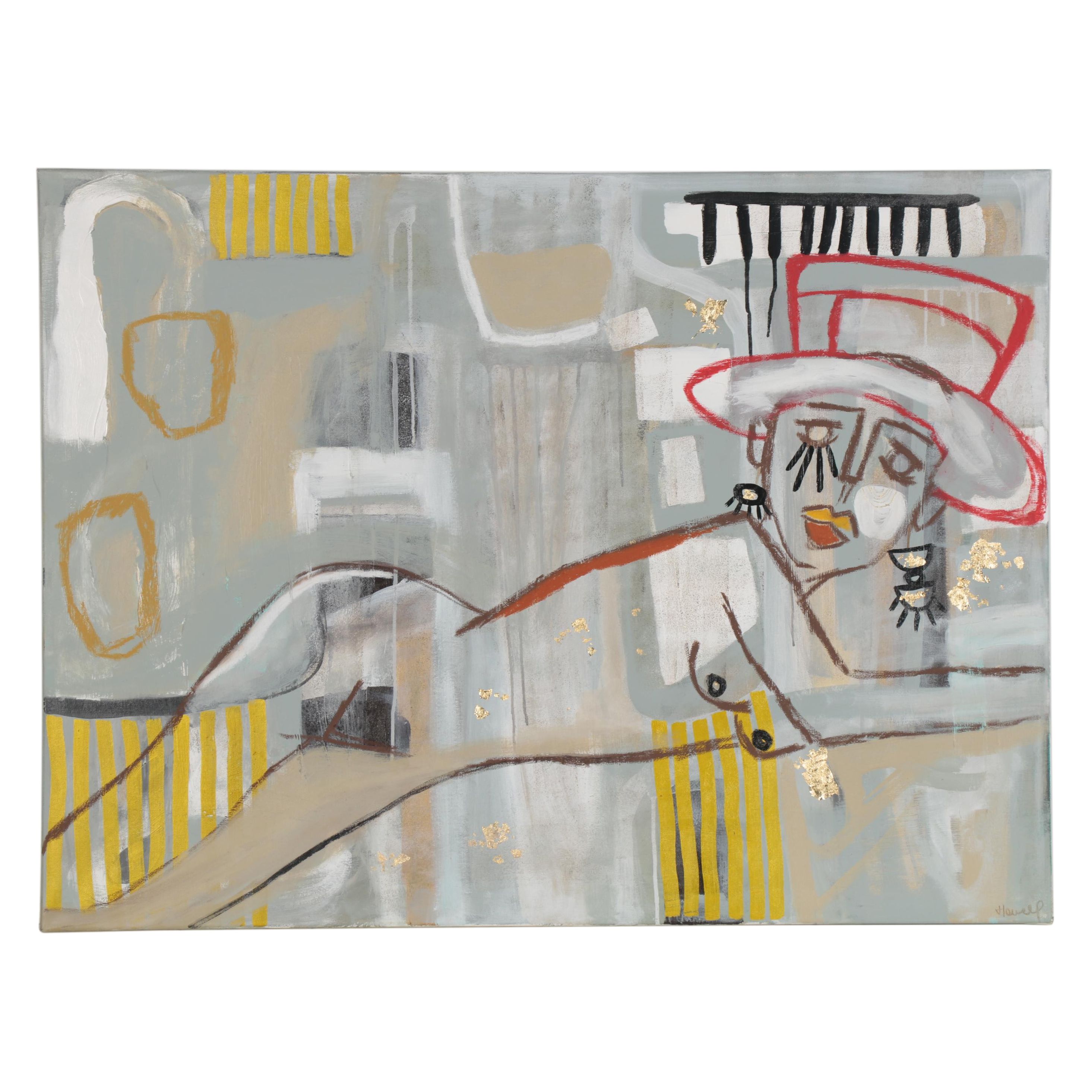 Jordan Howell Acrylic Painting "Piano Woman," 2020