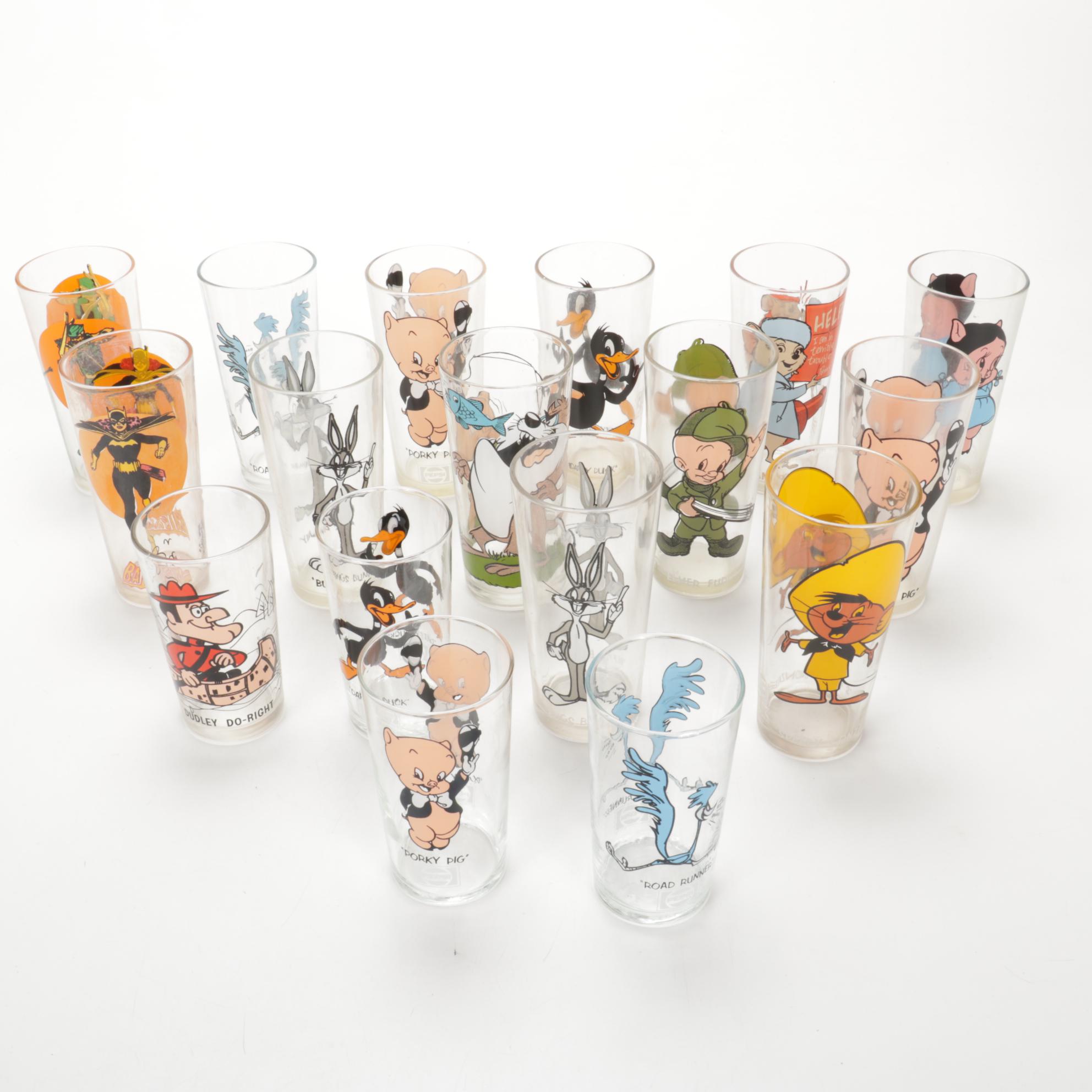 Warner Brothers "Looney Tunes" Pepsi Collector's Series Glasses, 1970s
