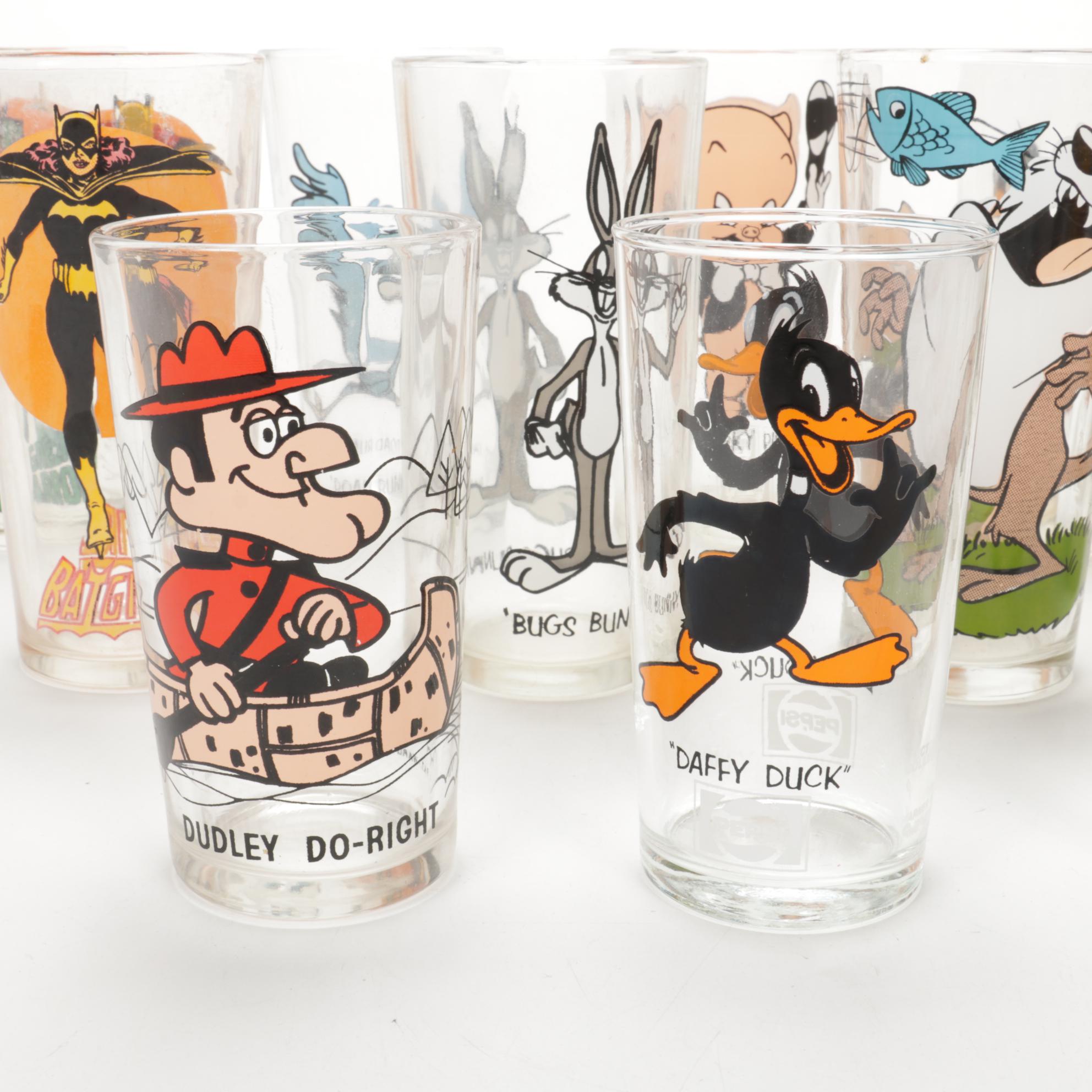 Warner Brothers "Looney Tunes" Pepsi Collector's Series Glasses, 1970s