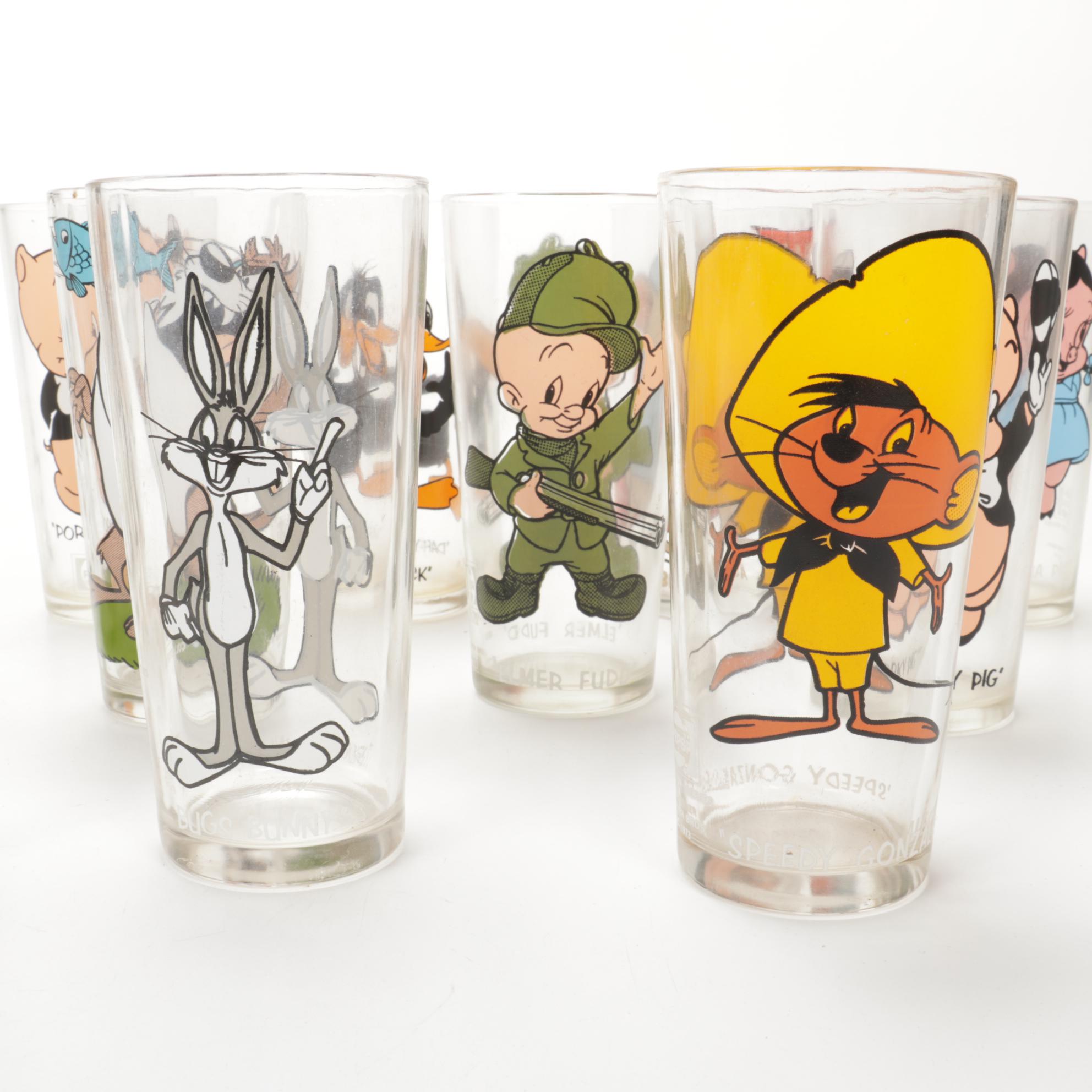 Warner Brothers "Looney Tunes" Pepsi Collector's Series Glasses, 1970s