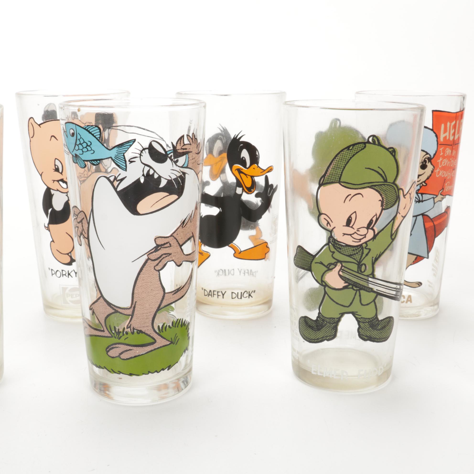 Warner Brothers "Looney Tunes" Pepsi Collector's Series Glasses, 1970s