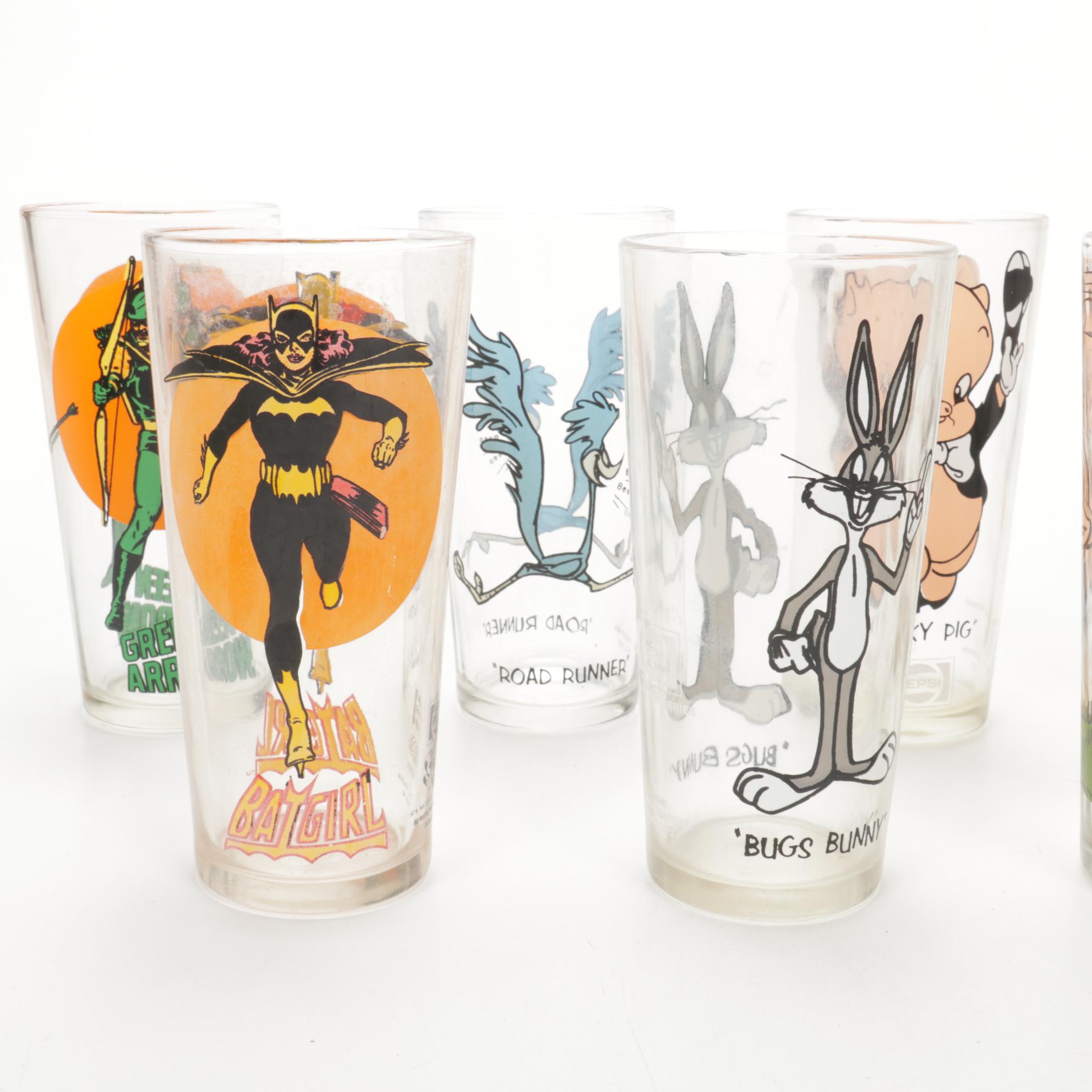 Warner Brothers "Looney Tunes" Pepsi Collector's Series Glasses, 1970s