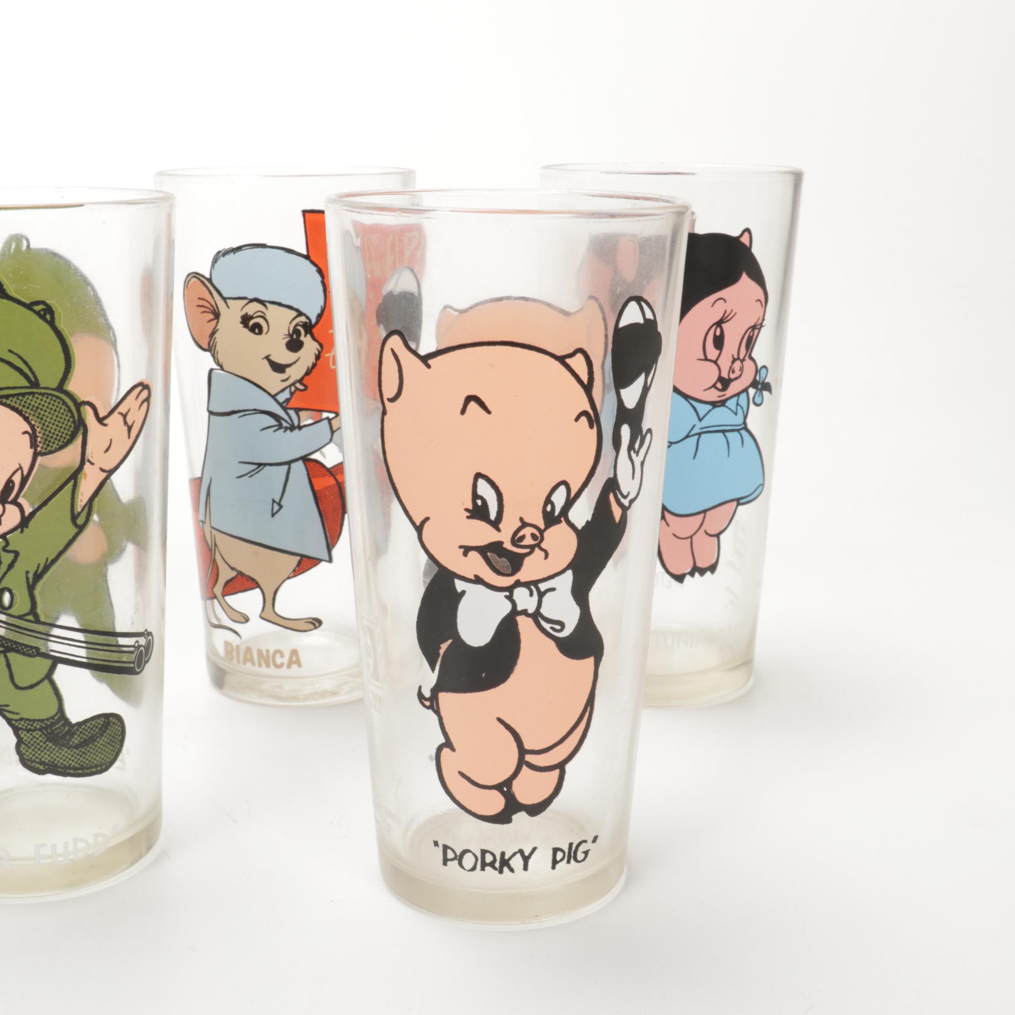 Warner Brothers "Looney Tunes" Pepsi Collector's Series Glasses, 1970s