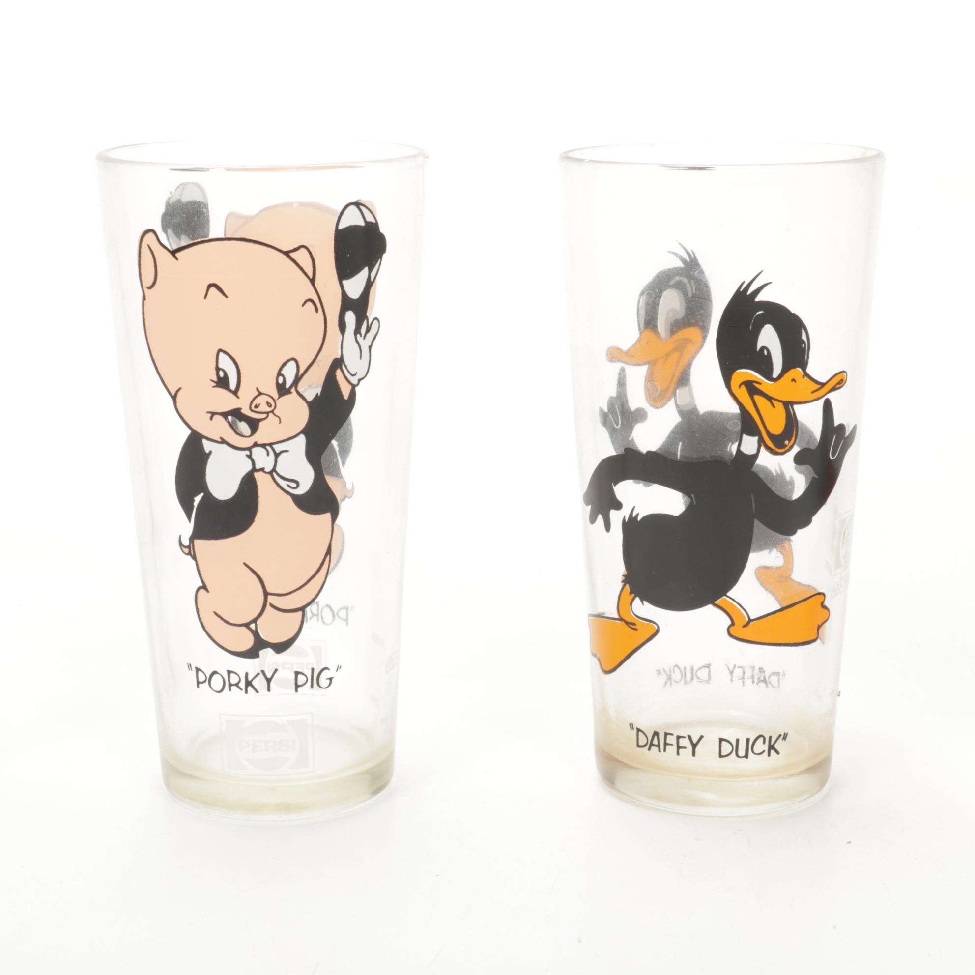 Warner Brothers "Looney Tunes" Pepsi Collector's Series Glasses, 1970s