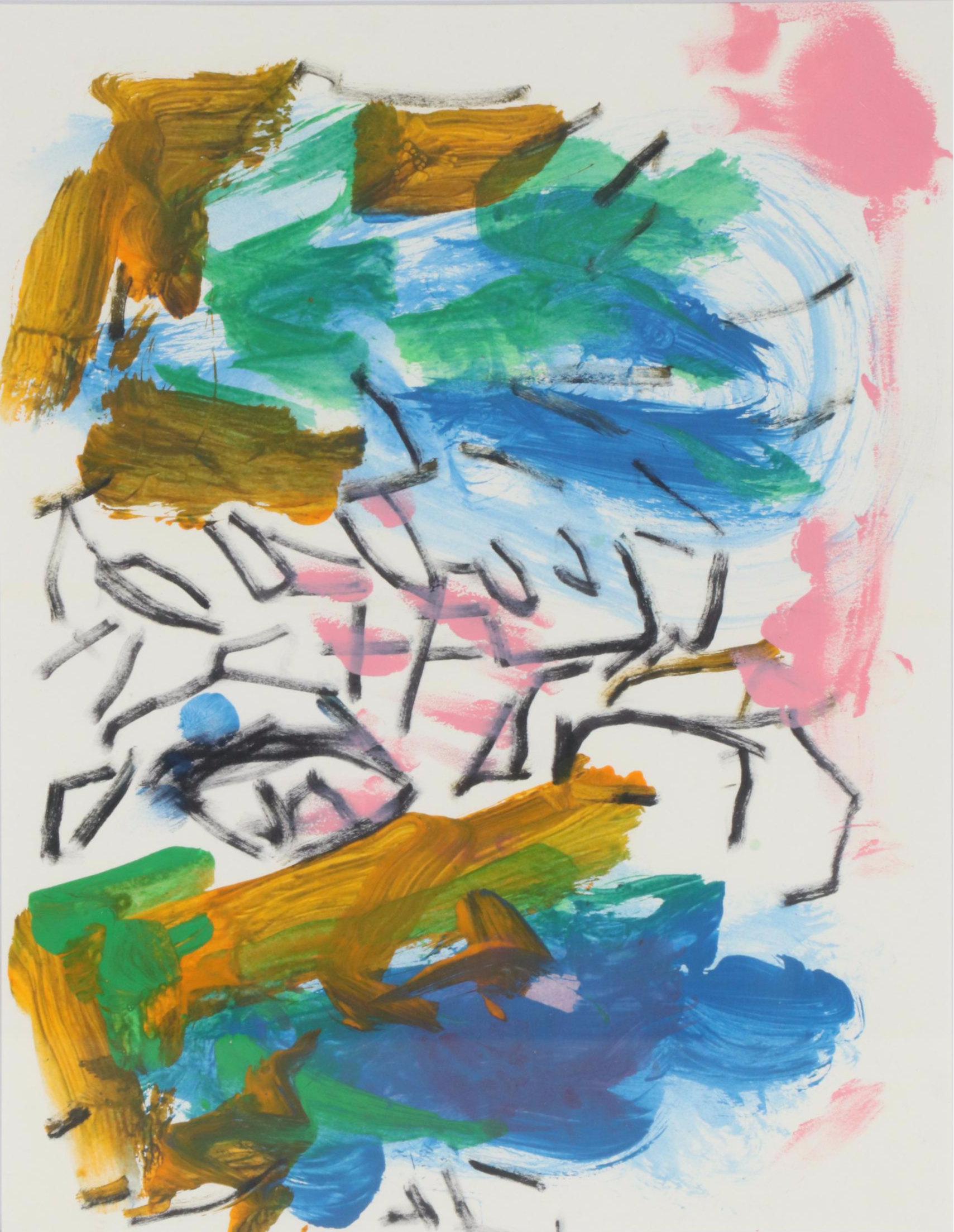 Paul Chidlaw Abstract Acrylic Painting