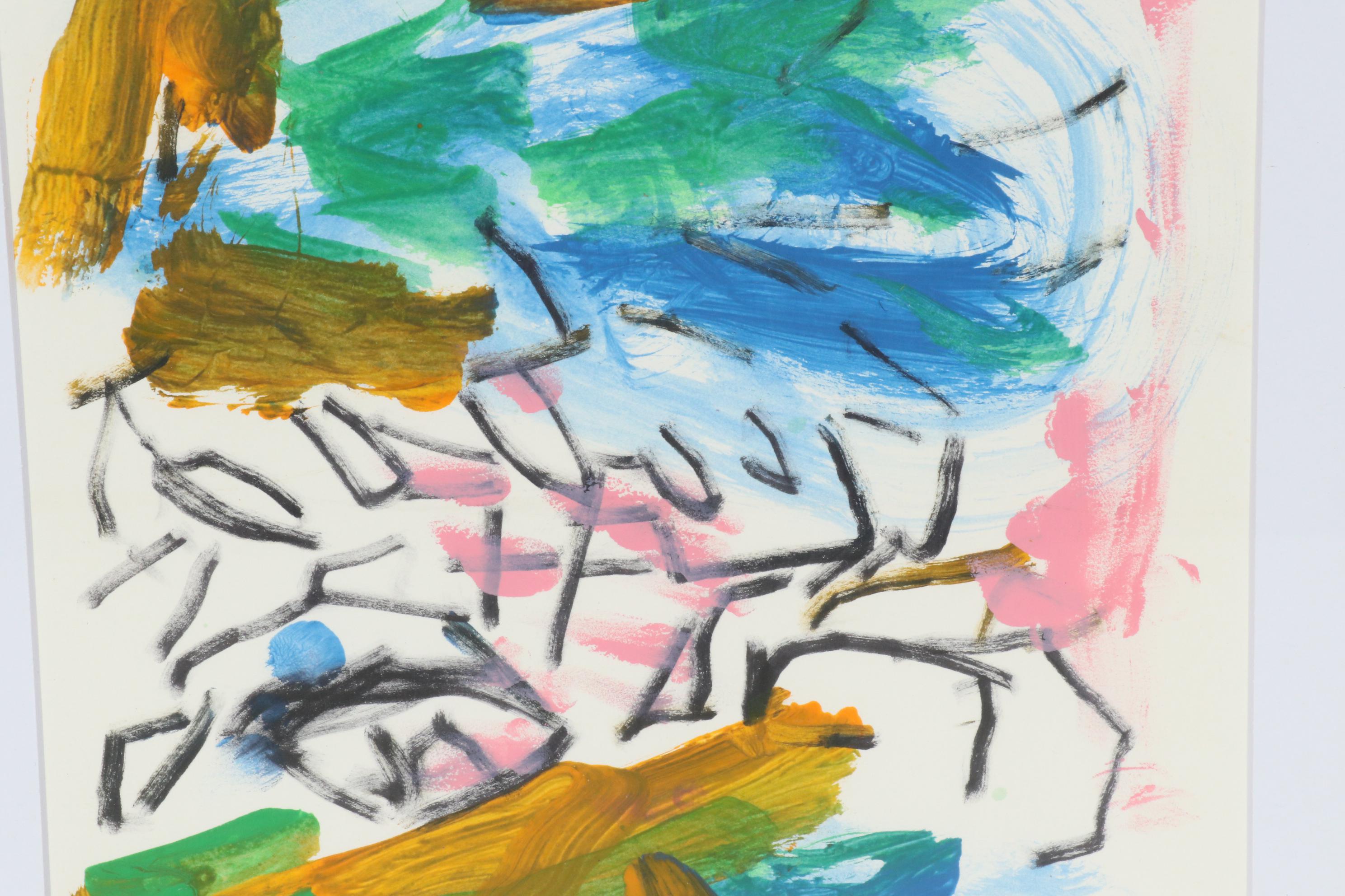 Paul Chidlaw Abstract Acrylic Painting