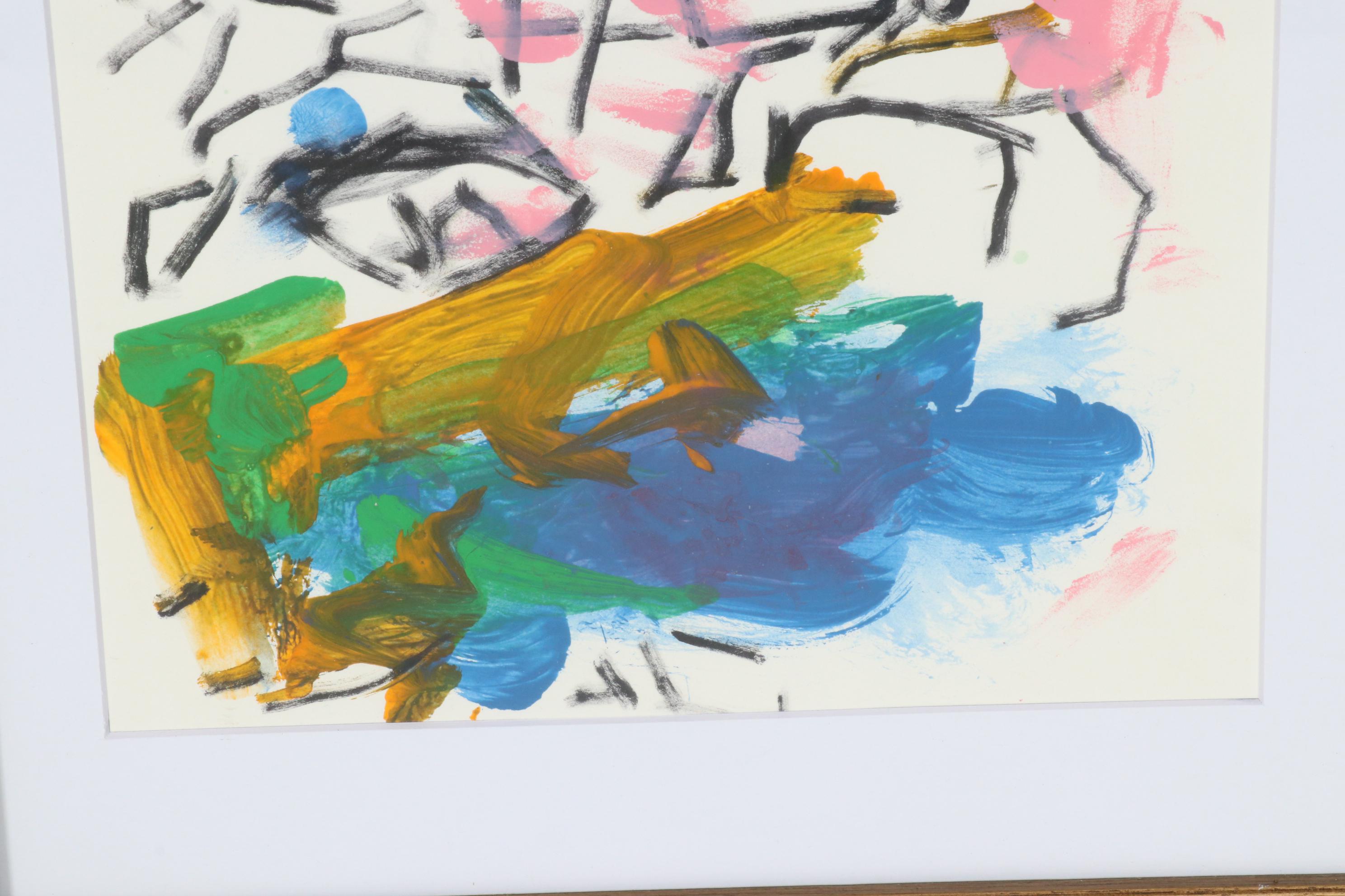 Paul Chidlaw Abstract Acrylic Painting