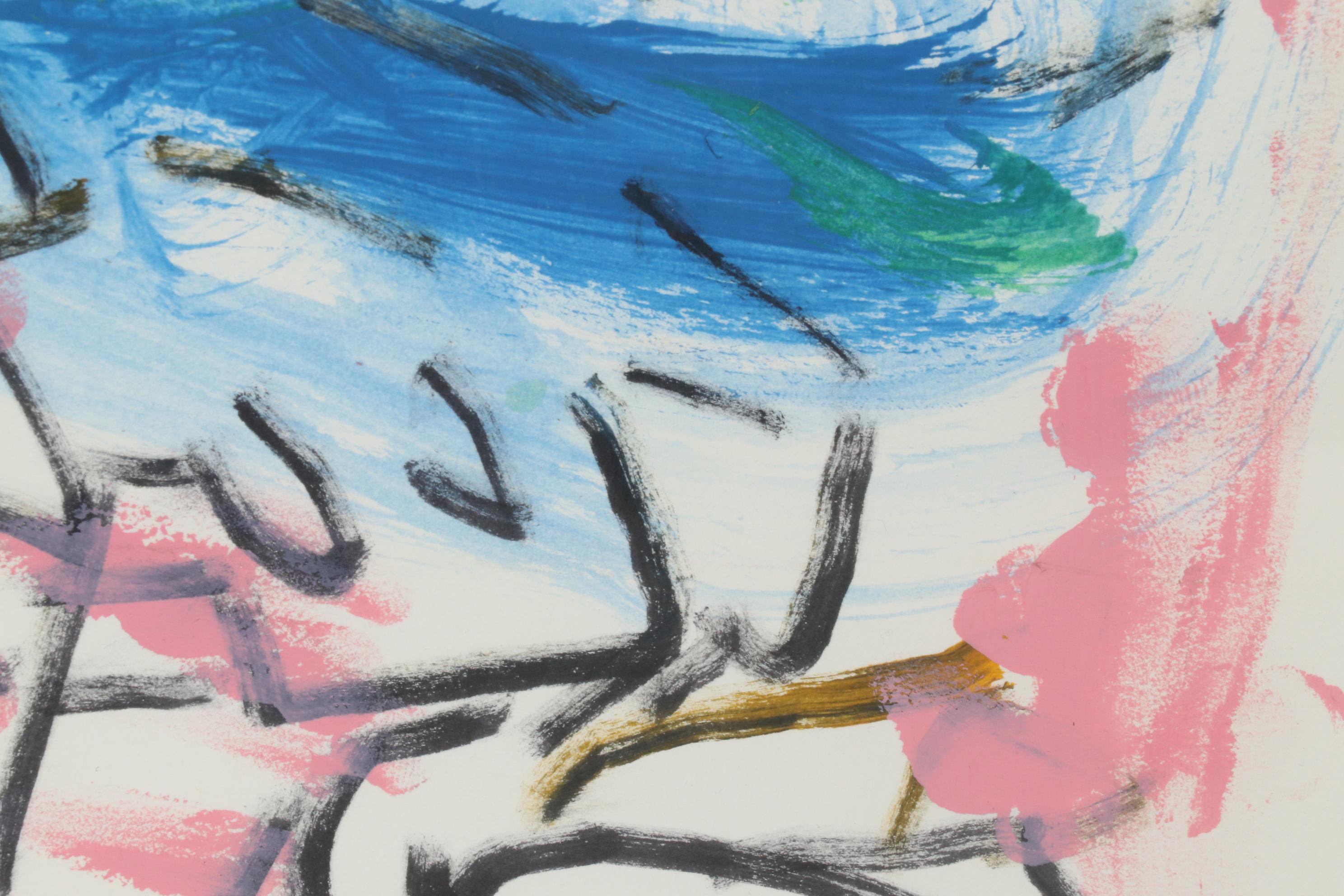 Paul Chidlaw Abstract Acrylic Painting