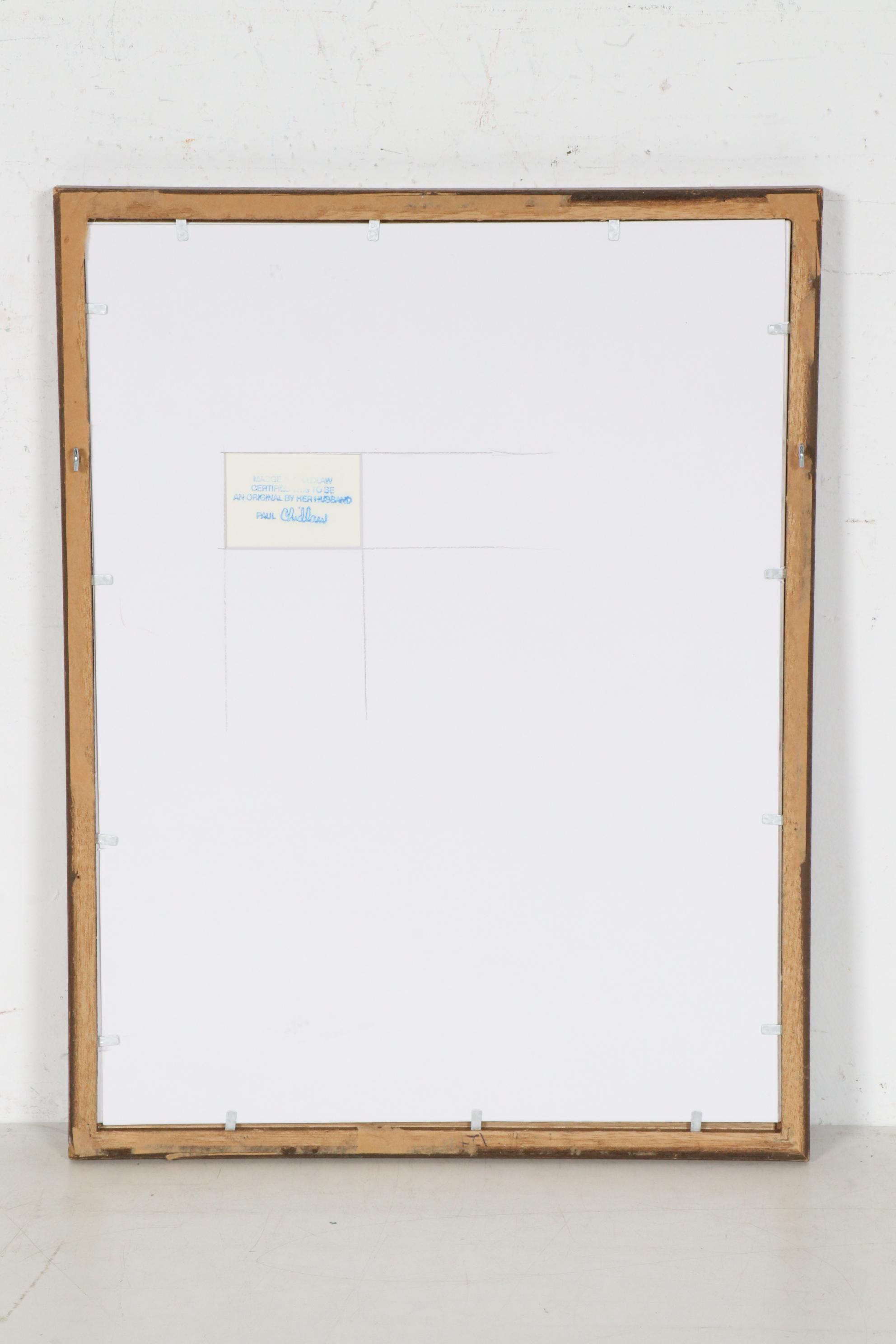 Paul Chidlaw Abstract Acrylic Painting