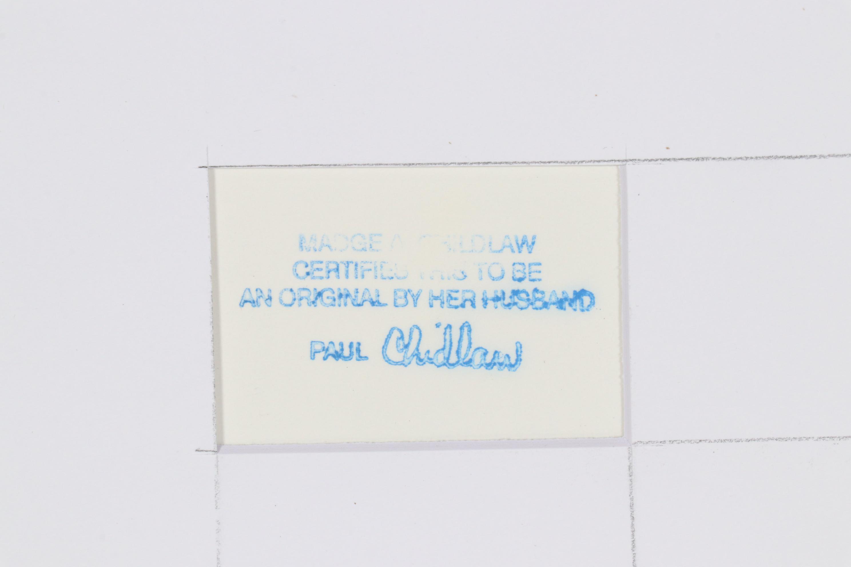 Paul Chidlaw Abstract Acrylic Painting