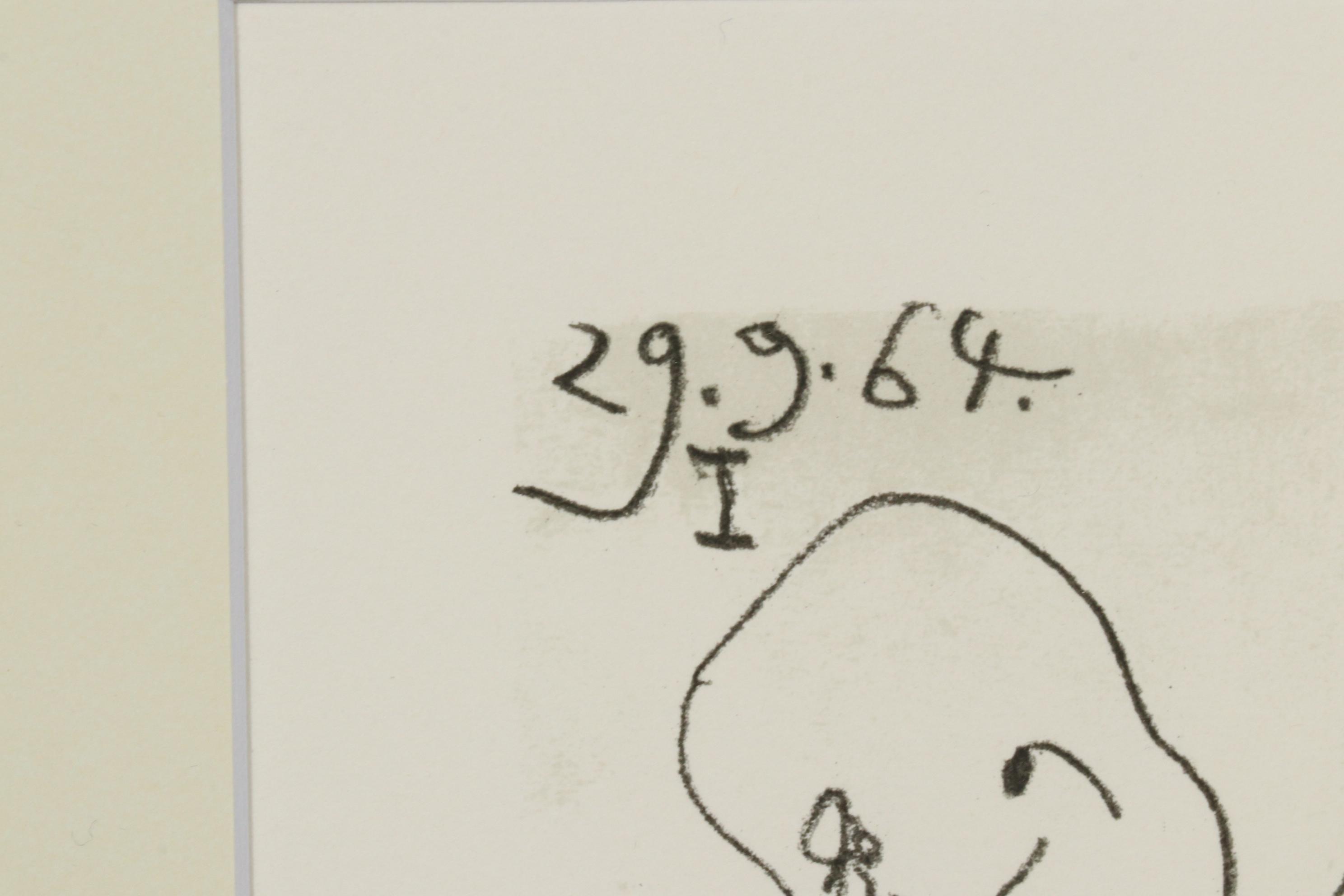 Pablo Picasso Pochoir from "Le Goût du Bonheur," 1970