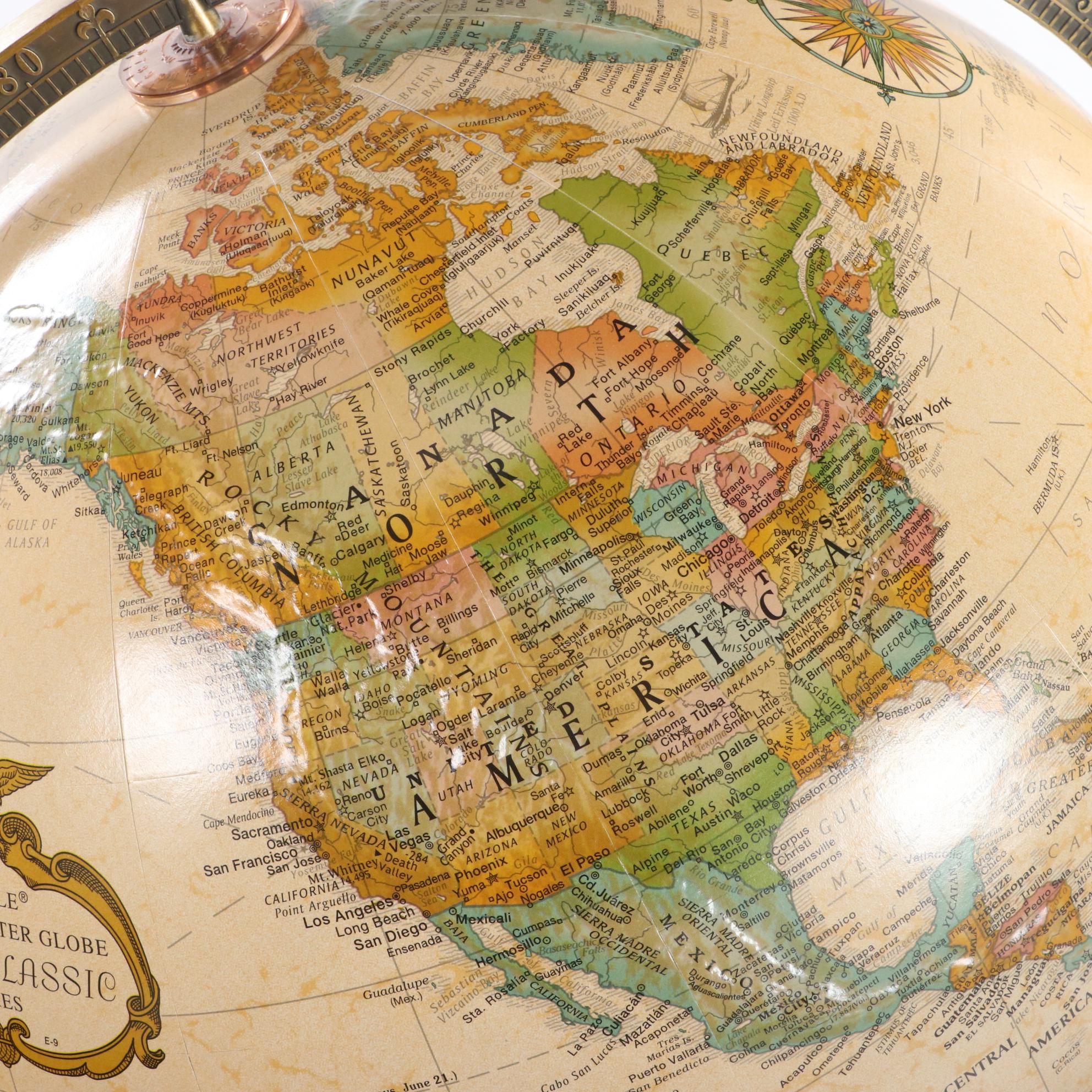 Replogle "World Classic Series" 16-Inch Globe-on-Stand