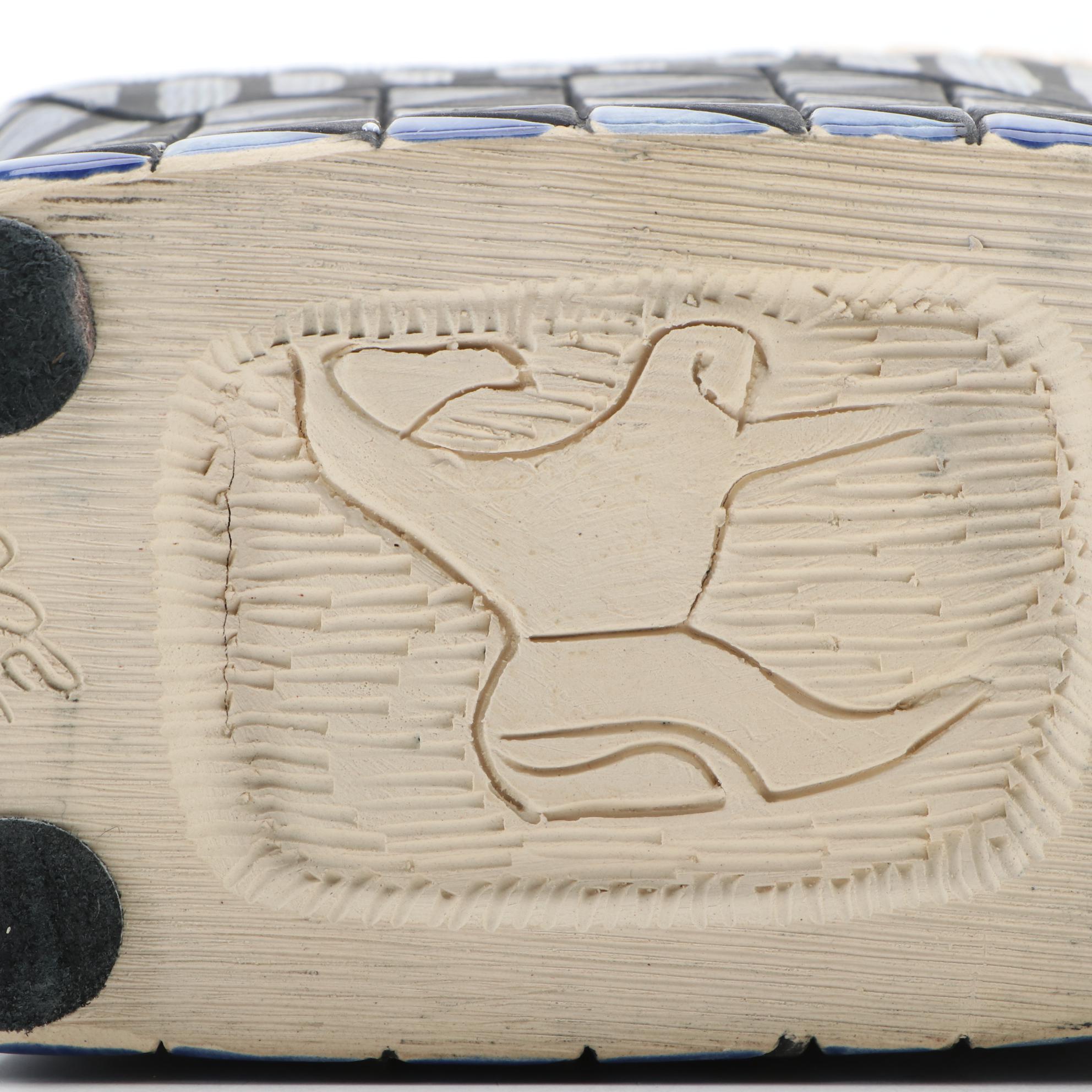 Black and White Paint Horse Ceramic Figurine