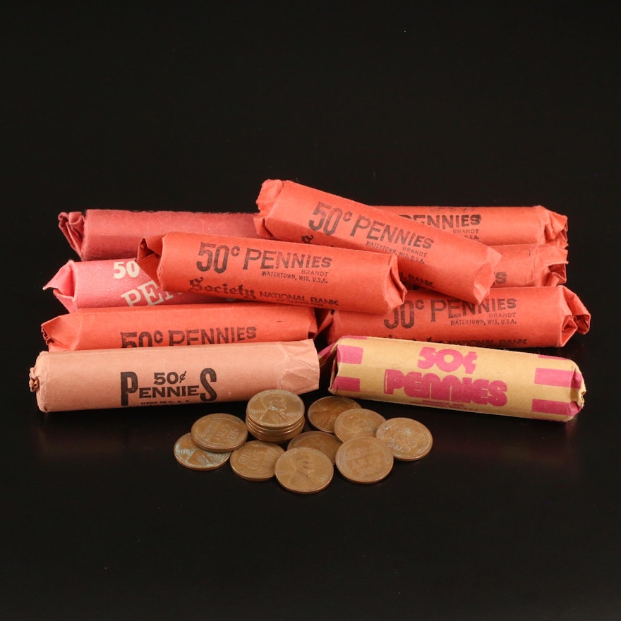 Ten Rolls of Lincoln Wheat Cents