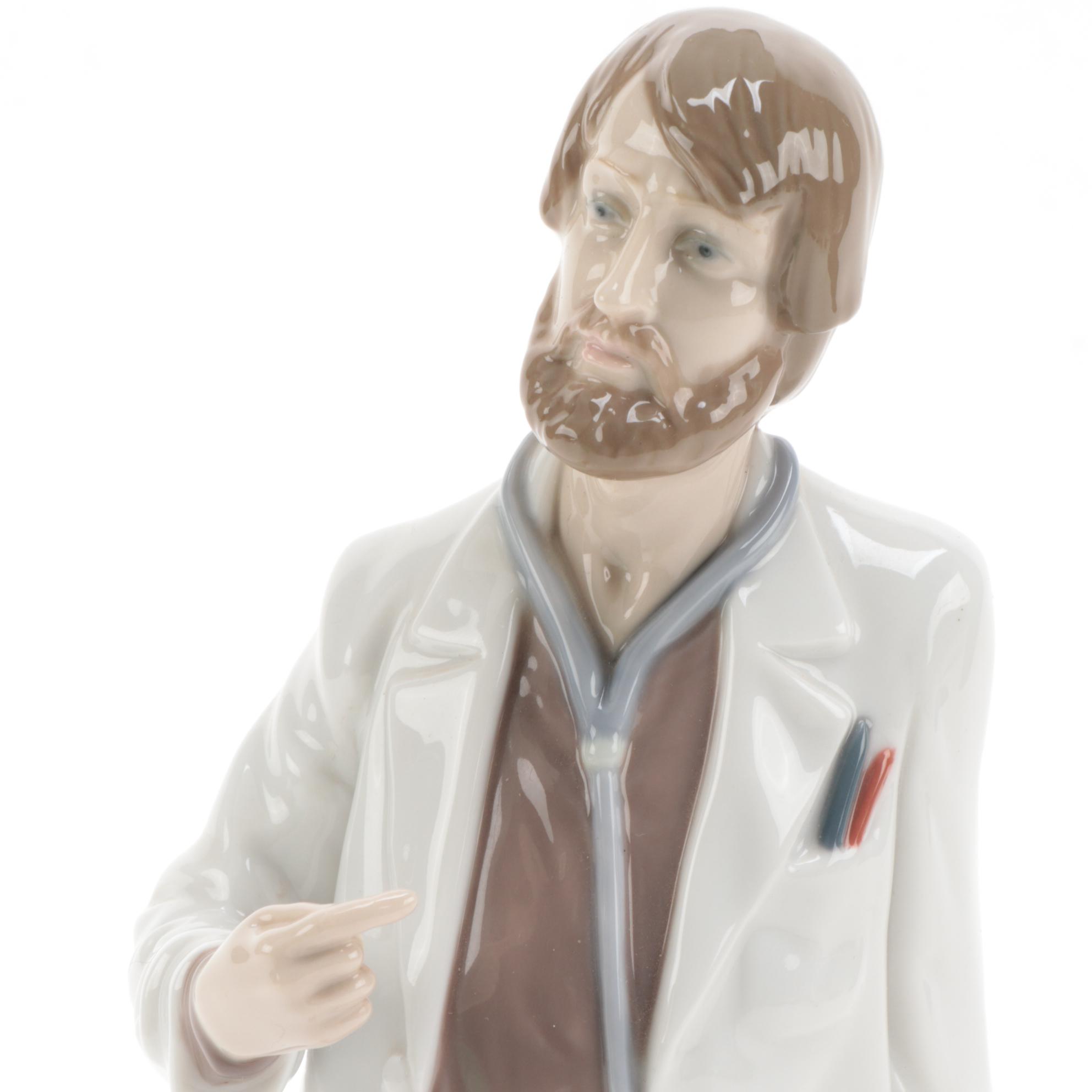 Lladró "Physician" Porcelain Figurine Designed by Salvador Furió, 1992