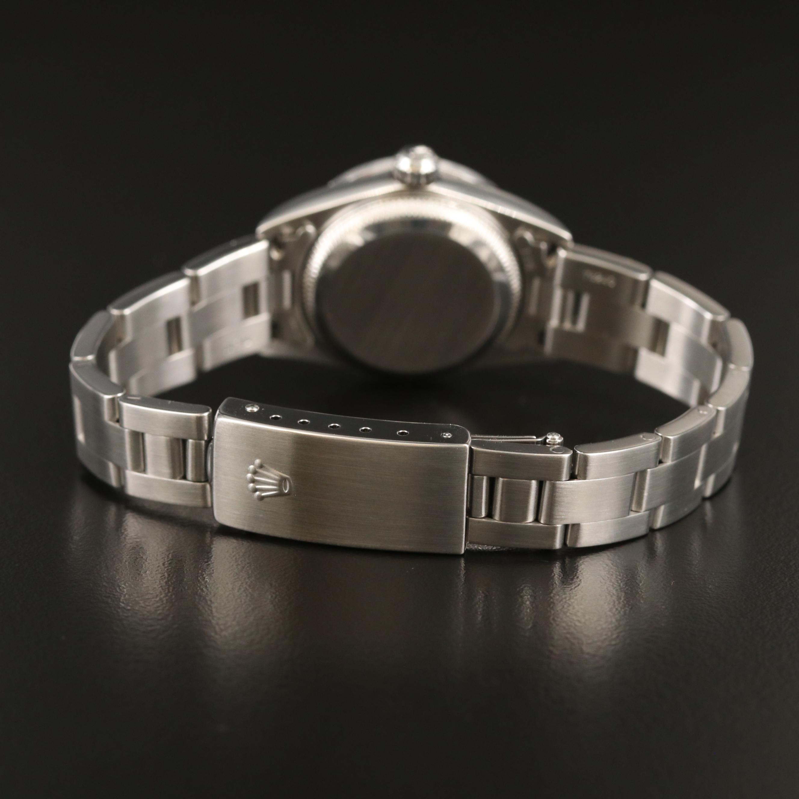 2000 Rolex Oyster Perpetual Stainless Steel and Diamond Automatic Watch