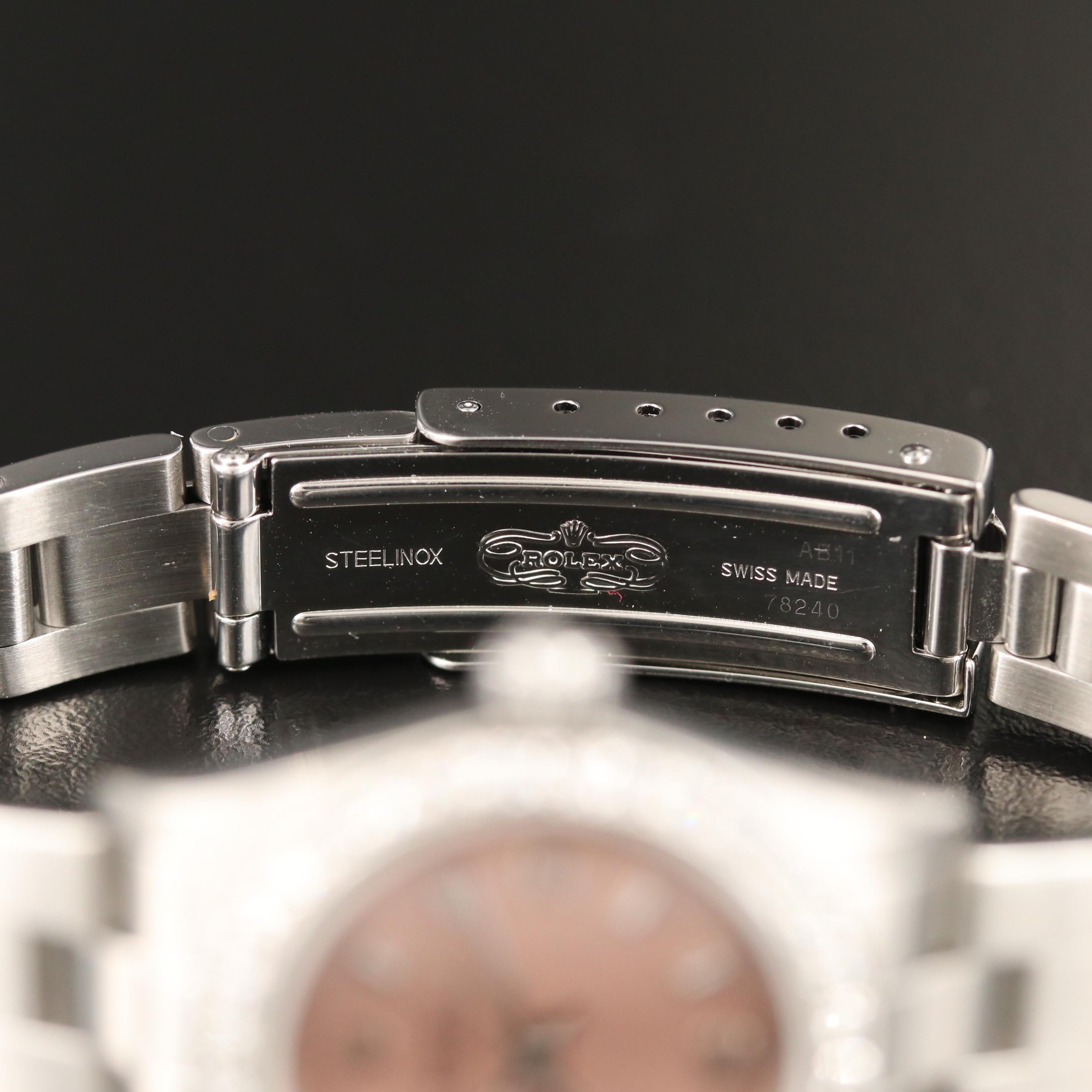 2000 Rolex Oyster Perpetual Stainless Steel and Diamond Automatic Watch