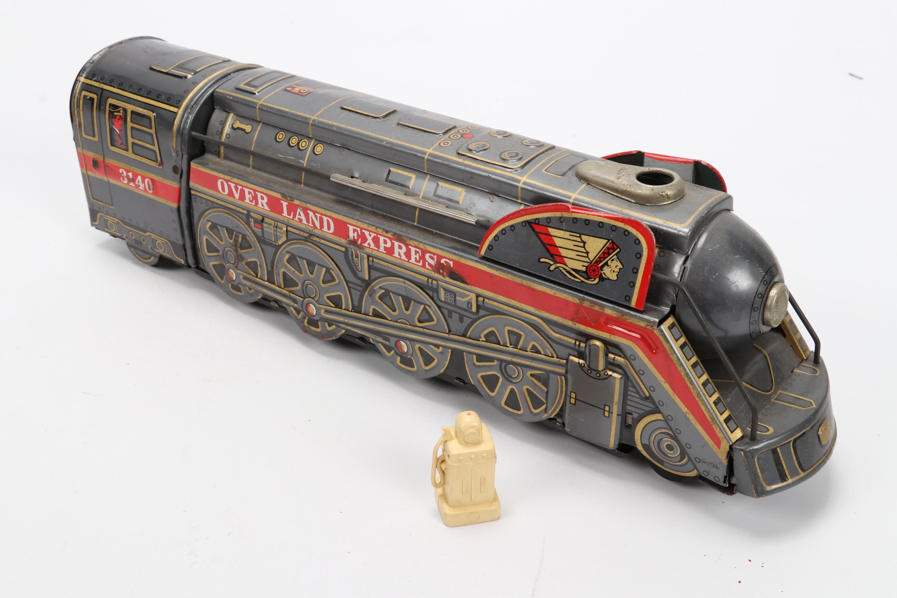 Marx Tin Litho "Seaboard" and "Over Land Express" Trains and Accessories