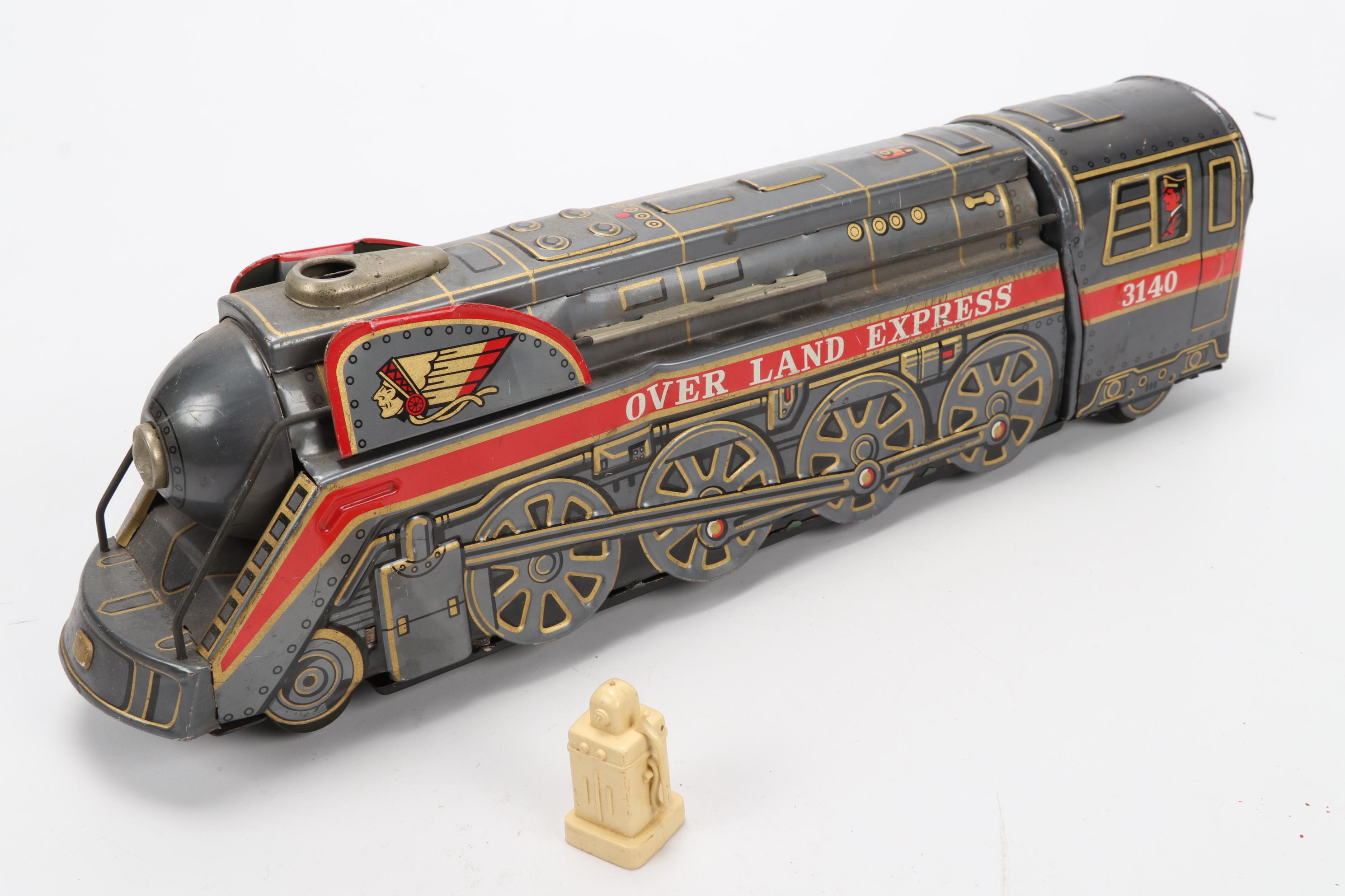 Marx Tin Litho "Seaboard" and "Over Land Express" Trains and Accessories