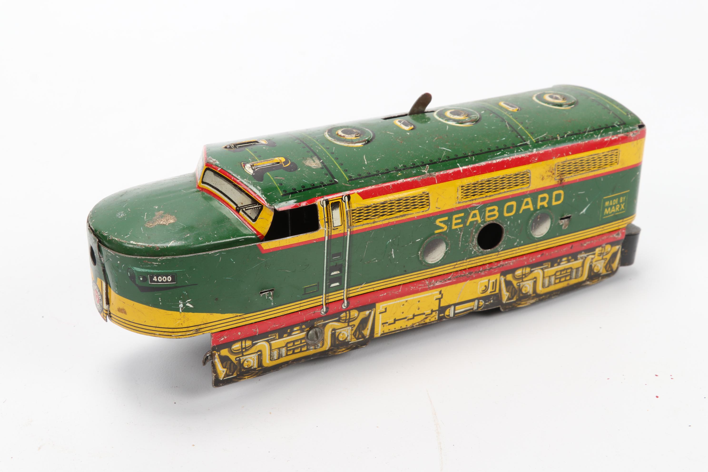 Marx Tin Litho "Seaboard" and "Over Land Express" Trains and Accessories