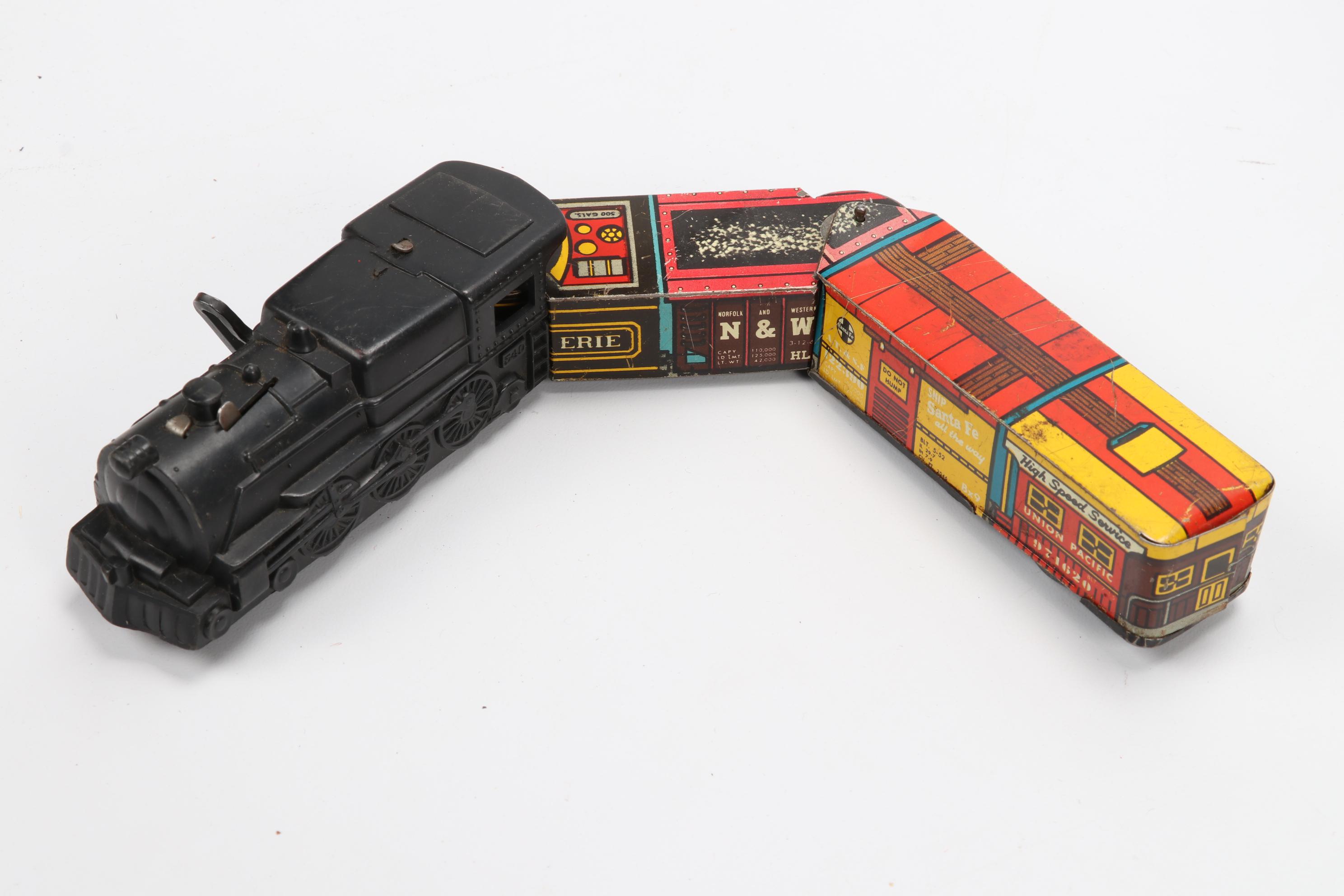 Marx Tin Litho "Seaboard" and "Over Land Express" Trains and Accessories
