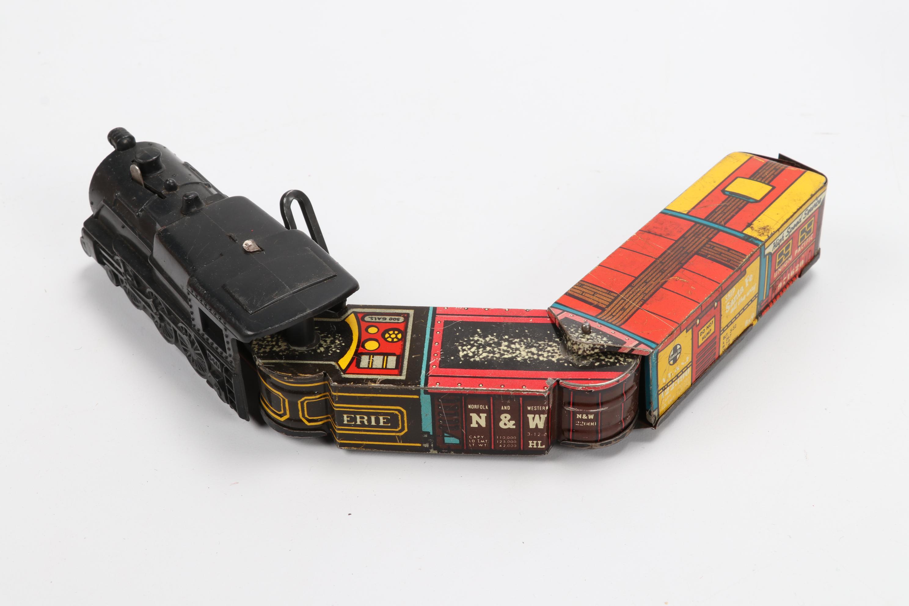 Marx Tin Litho "Seaboard" and "Over Land Express" Trains and Accessories