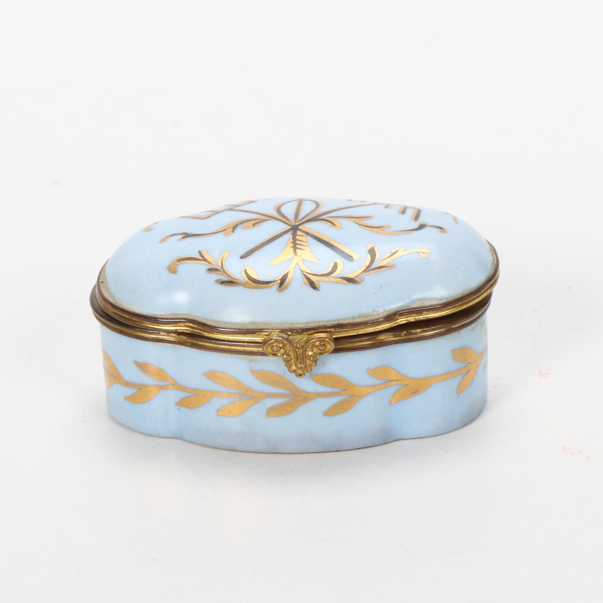 Carlin Comforts and Other French Hand-Painted Porcelain Boxes
