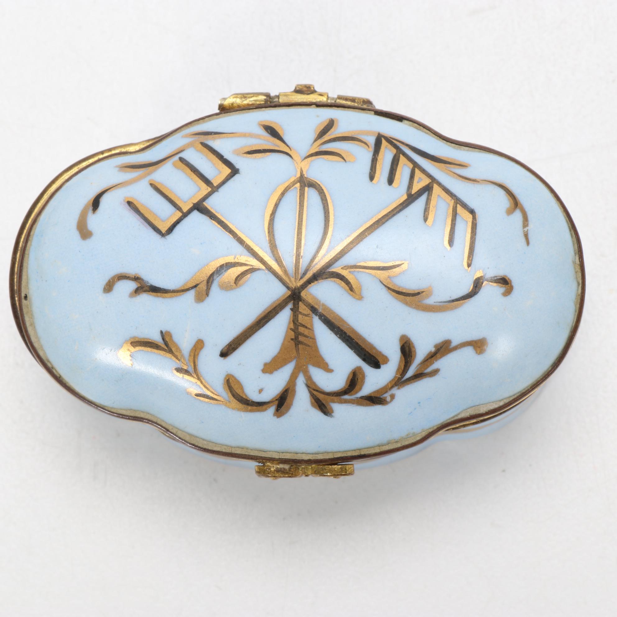 Carlin Comforts and Other French Hand-Painted Porcelain Boxes