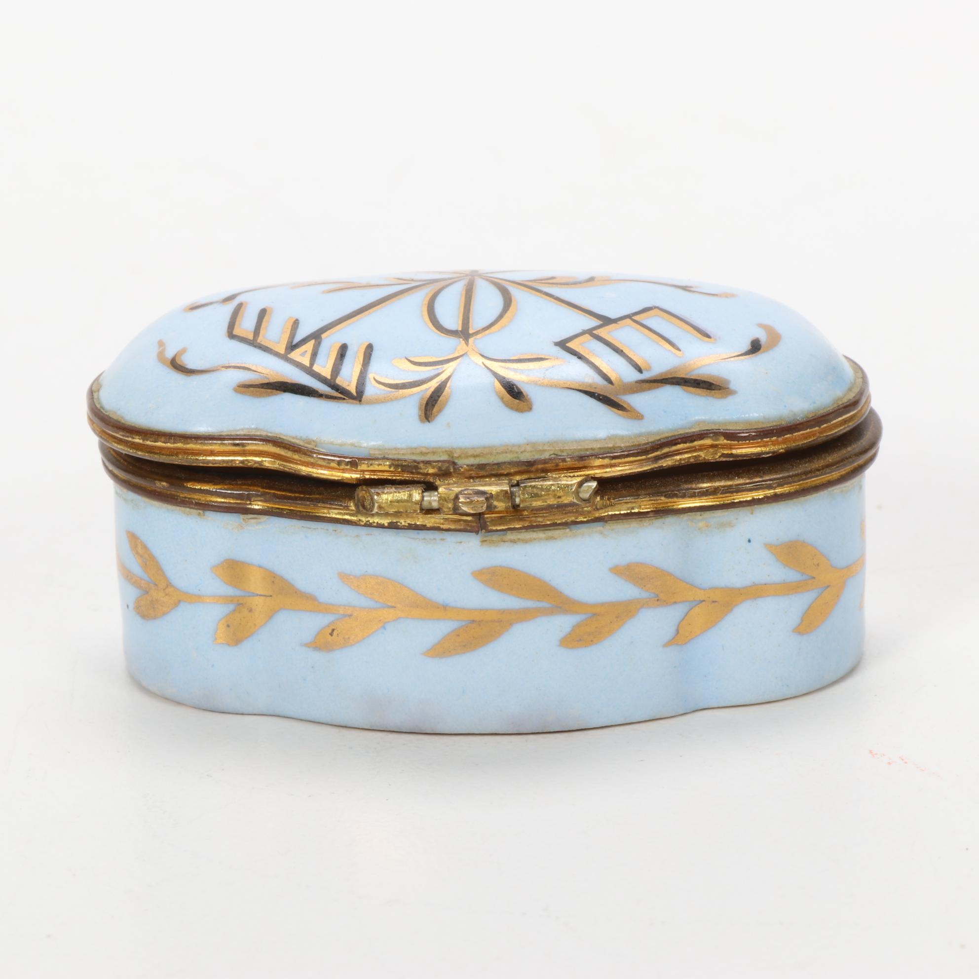 Carlin Comforts and Other French Hand-Painted Porcelain Boxes