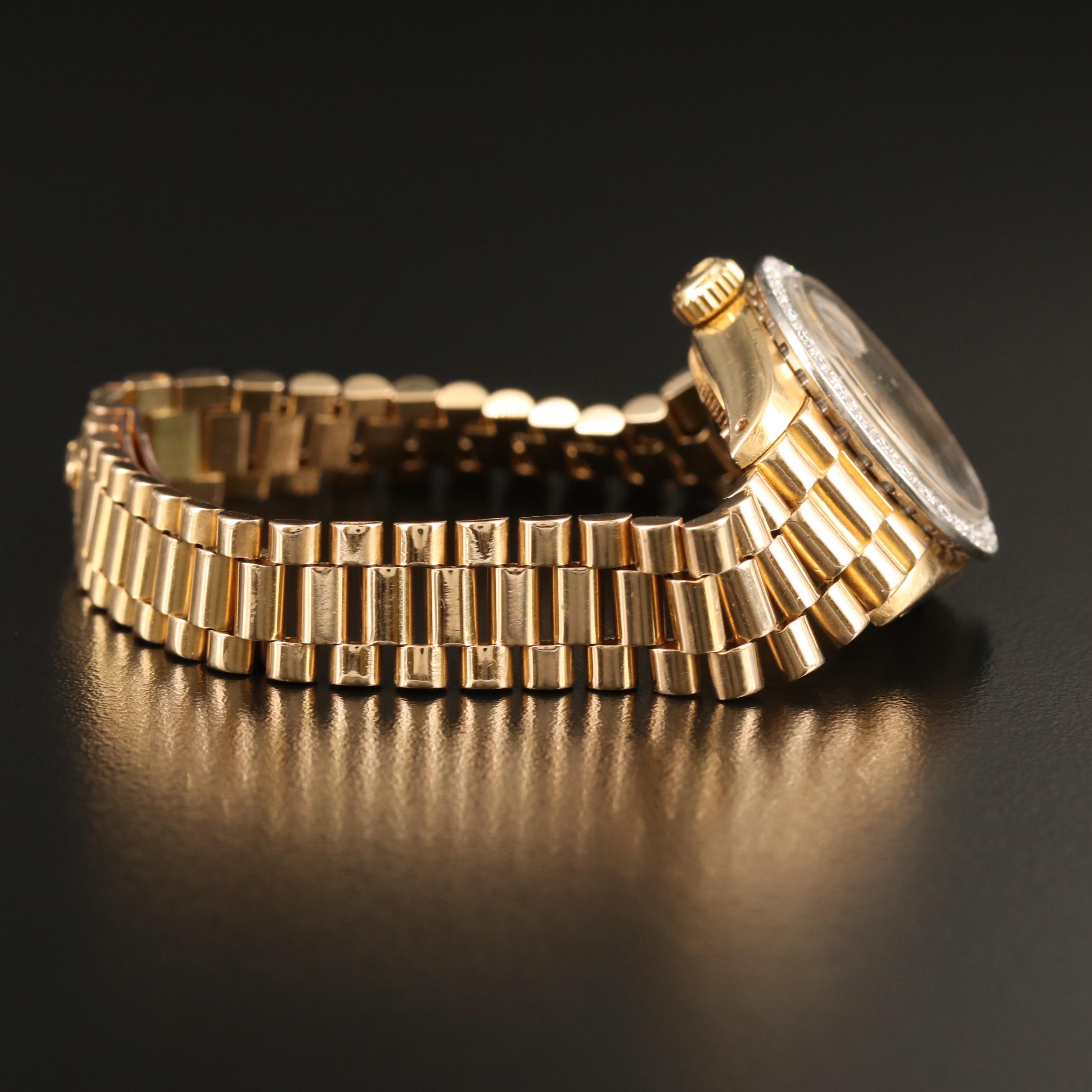 1978 Rolex Datejust 18K Gold and Diamond Automatic Watch