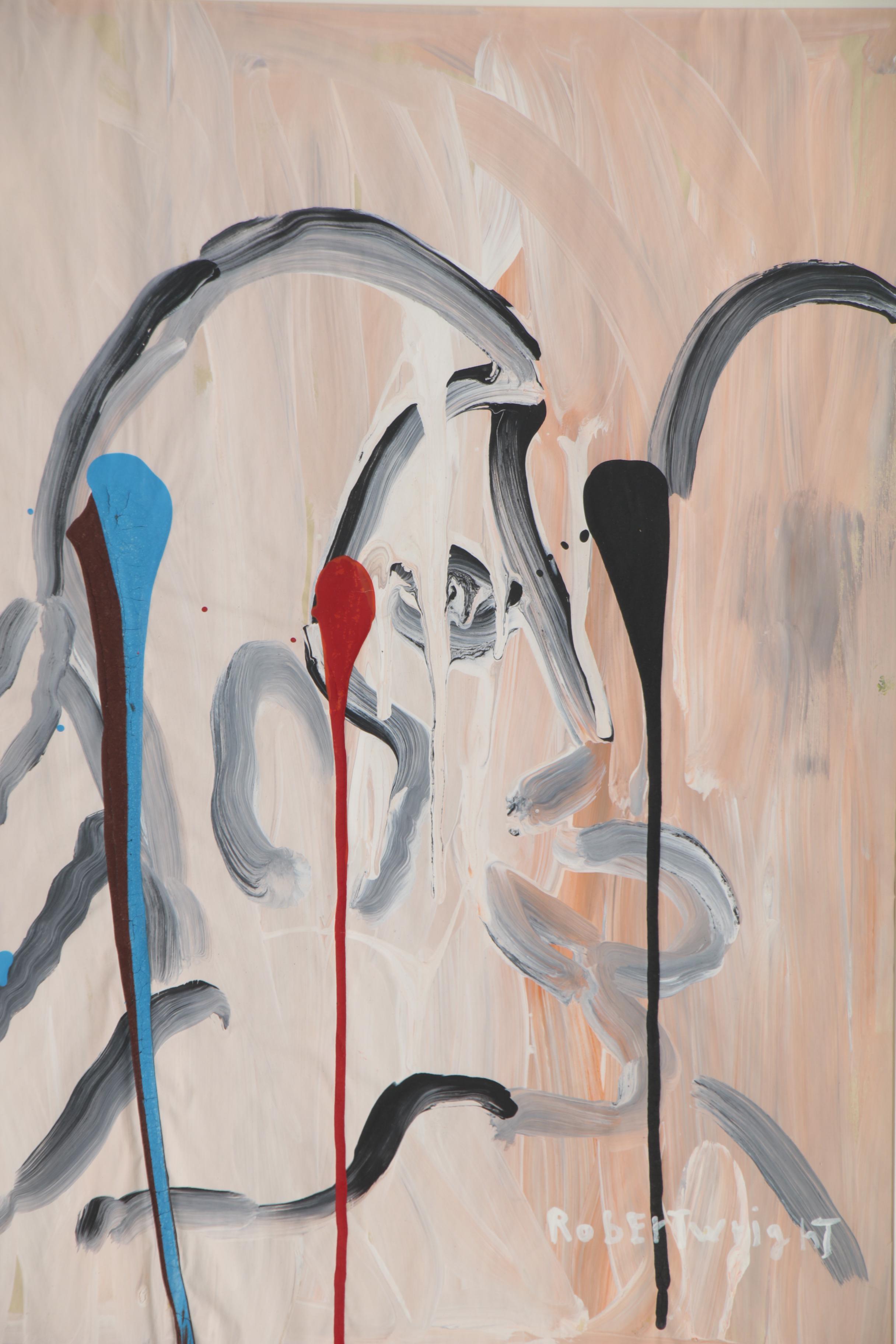 Robert Wright Abstract Acrylic Painting