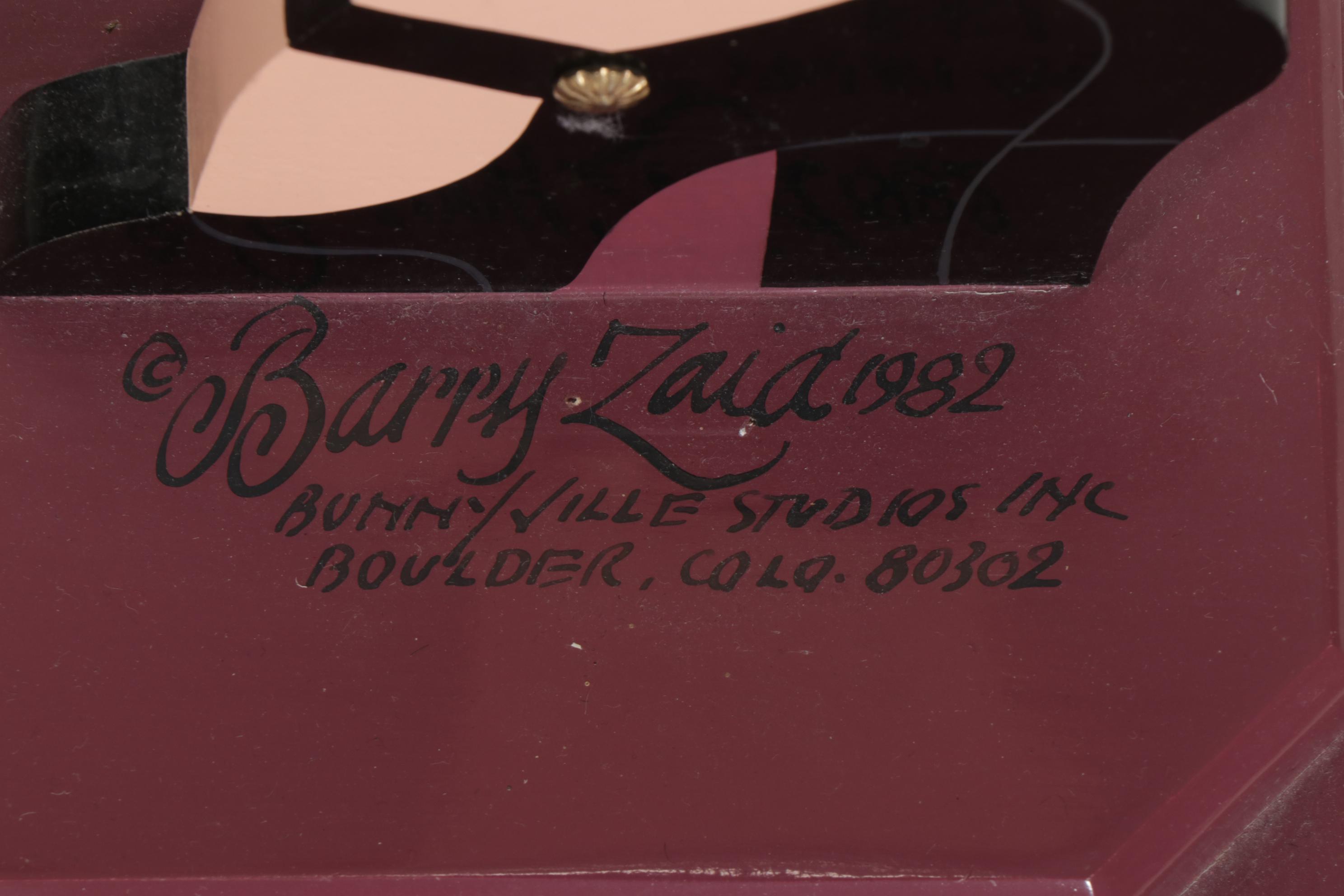 Painted Figural Butler Tray Table by Barry Zaid, 1982