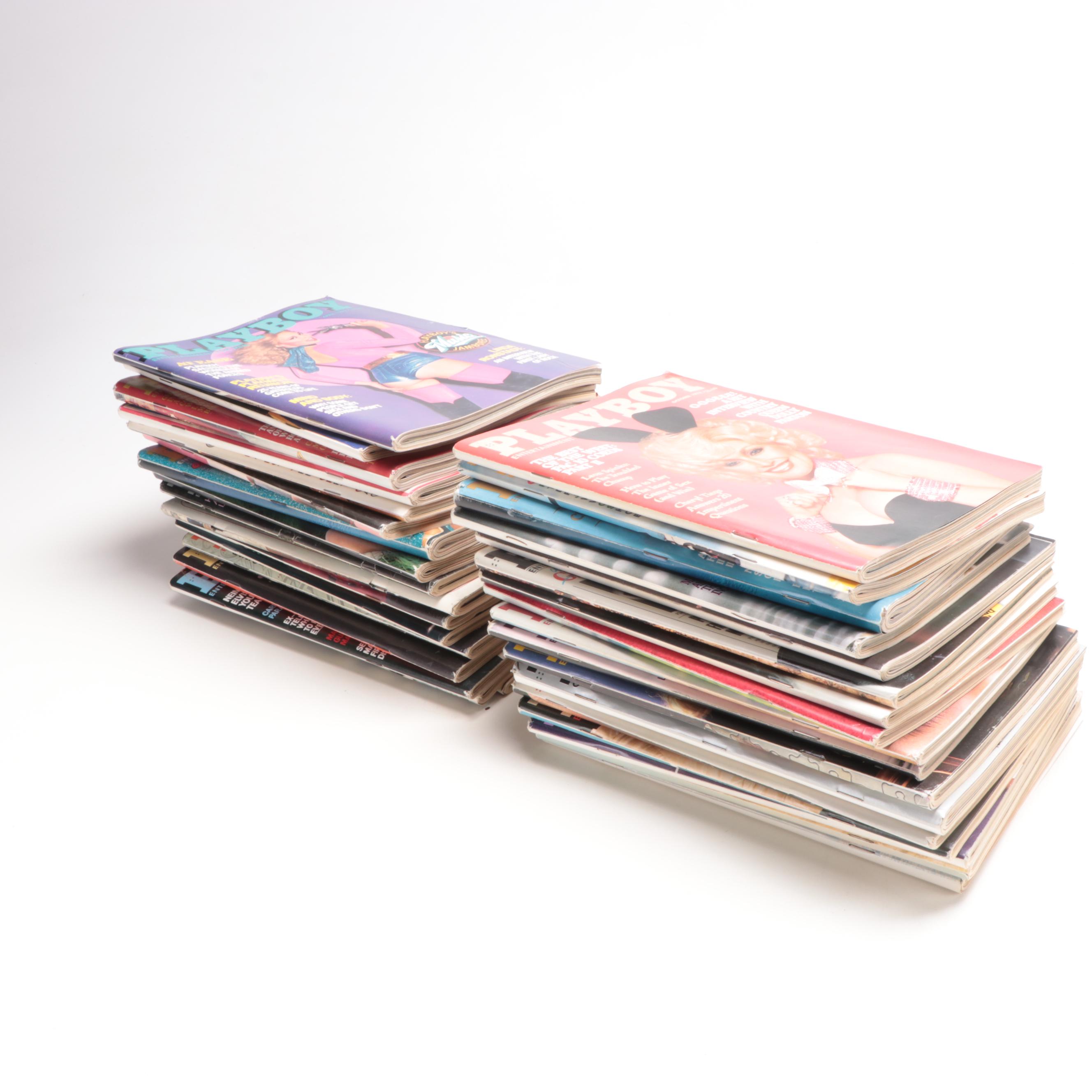 "Playboy" Magazines Featuring Farah Fawcett, Bo Derek 1978-1980