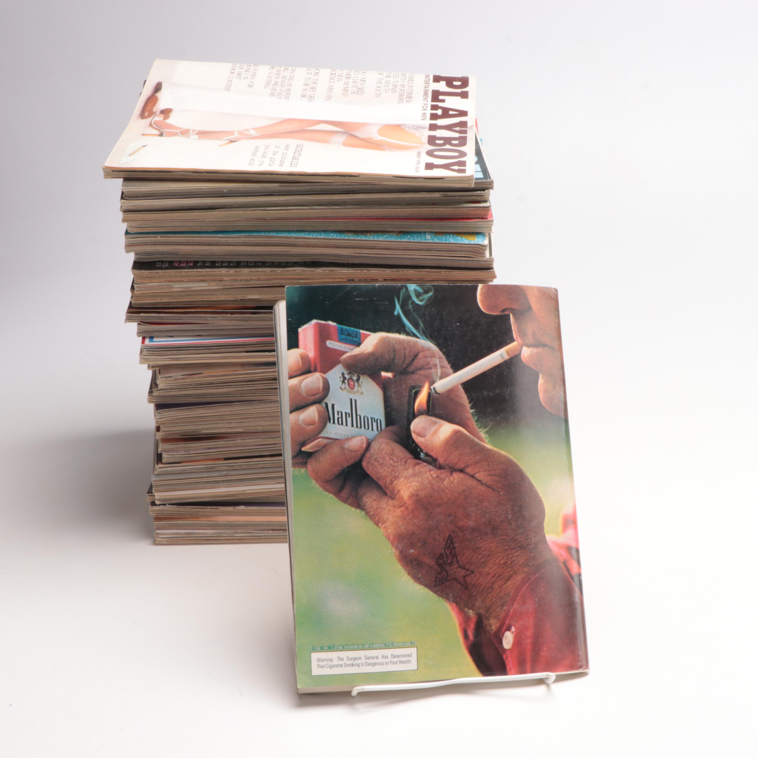 "Playboy" Magazines Featuring Farah Fawcett, Bo Derek 1978-1980