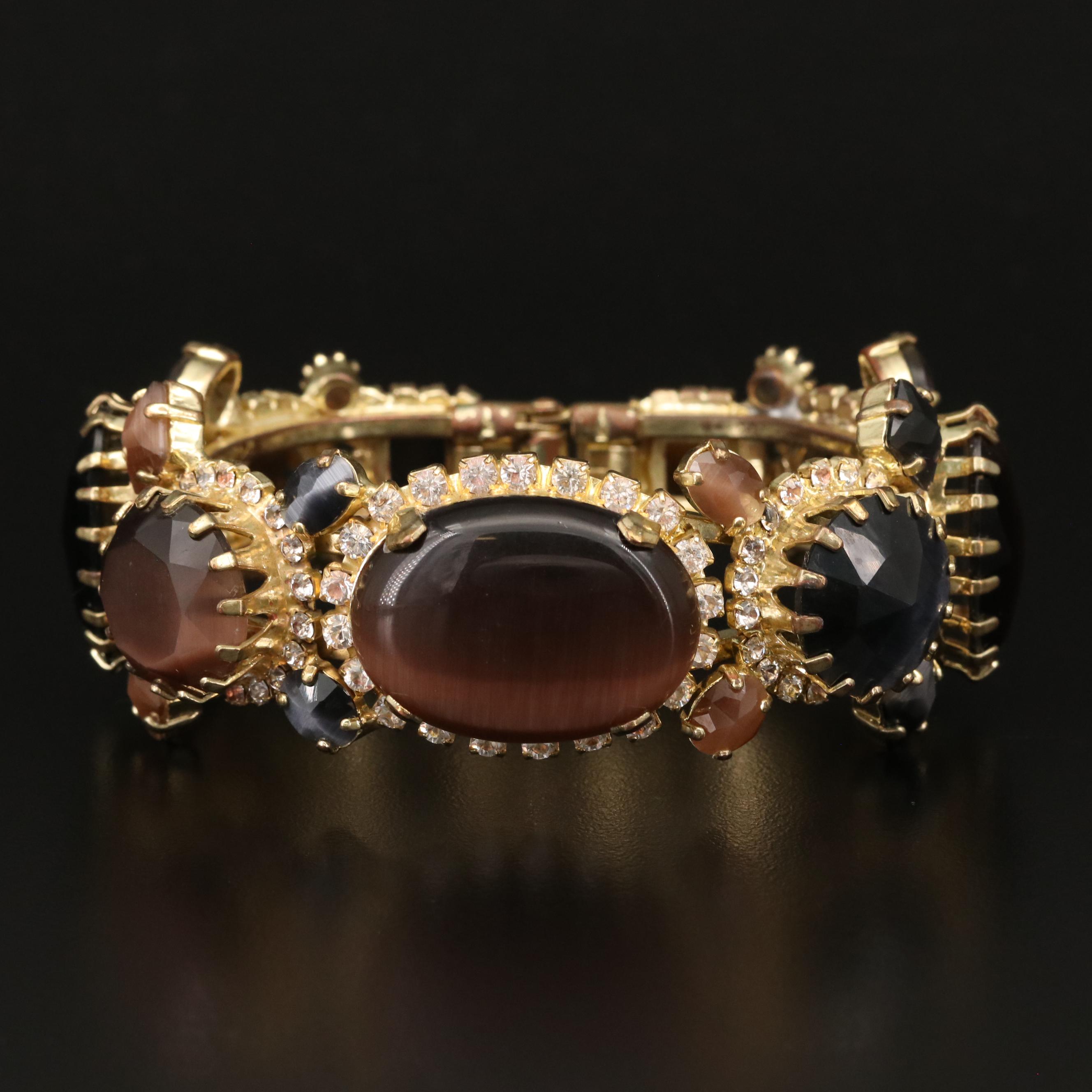 Rodrigo Otazu Cat's Eye and Rhinestone Clamper