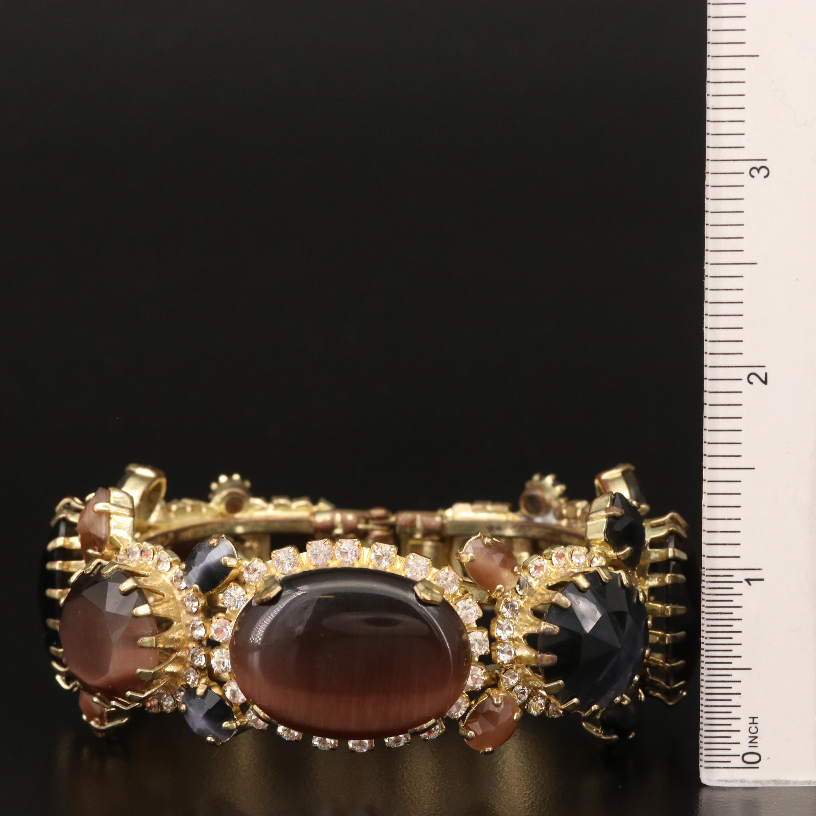 Rodrigo Otazu Cat's Eye and Rhinestone Clamper