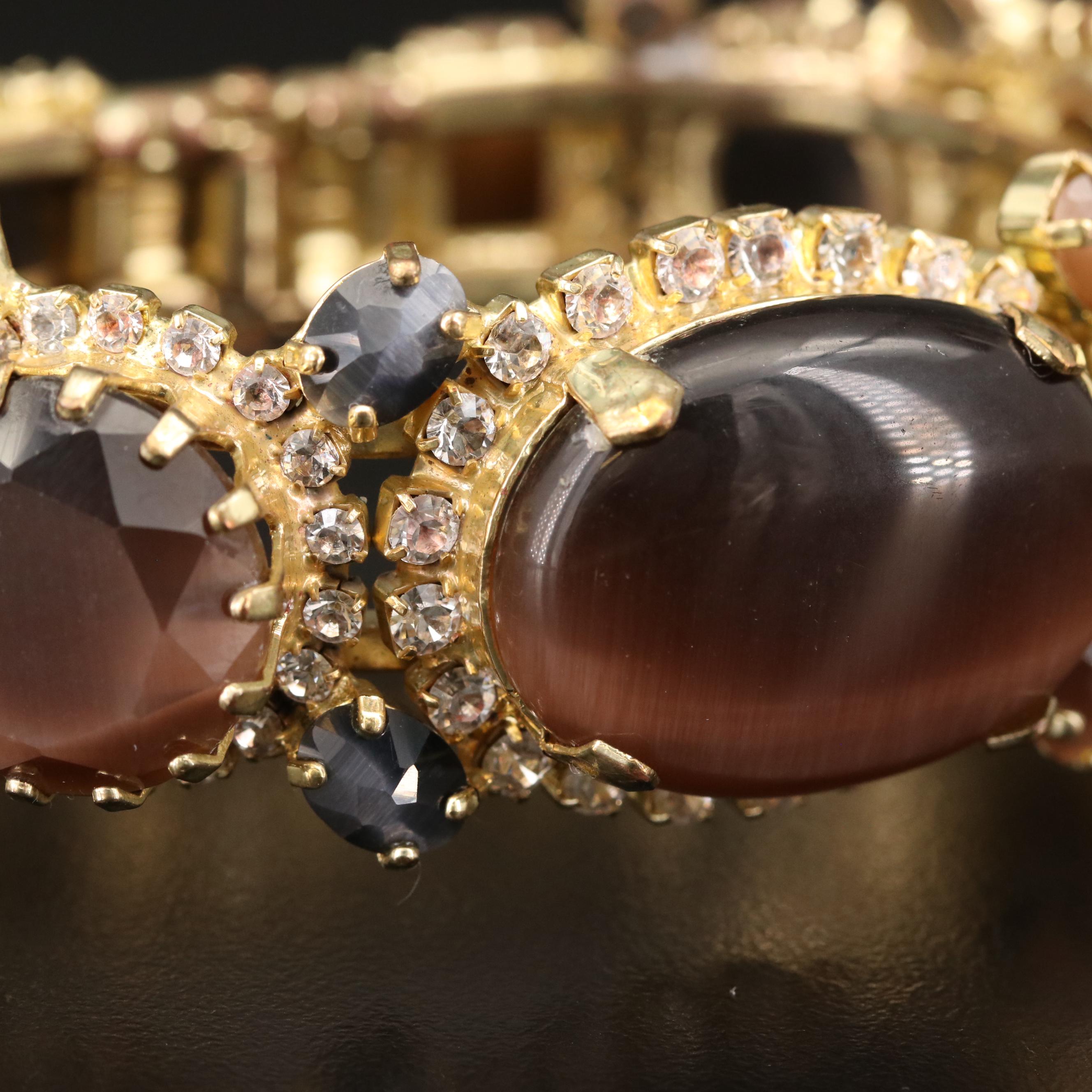 Rodrigo Otazu Cat's Eye and Rhinestone Clamper