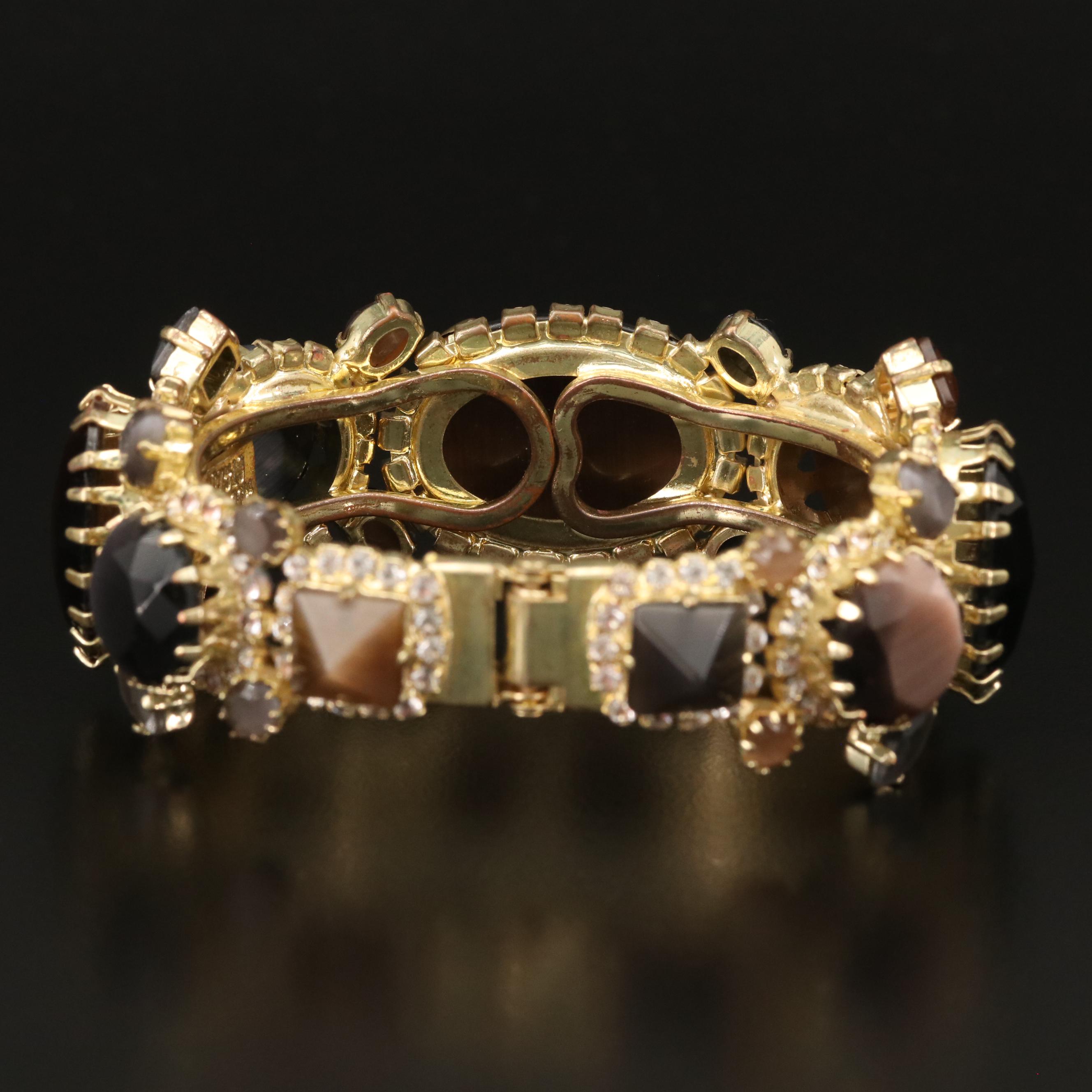Rodrigo Otazu Cat's Eye and Rhinestone Clamper