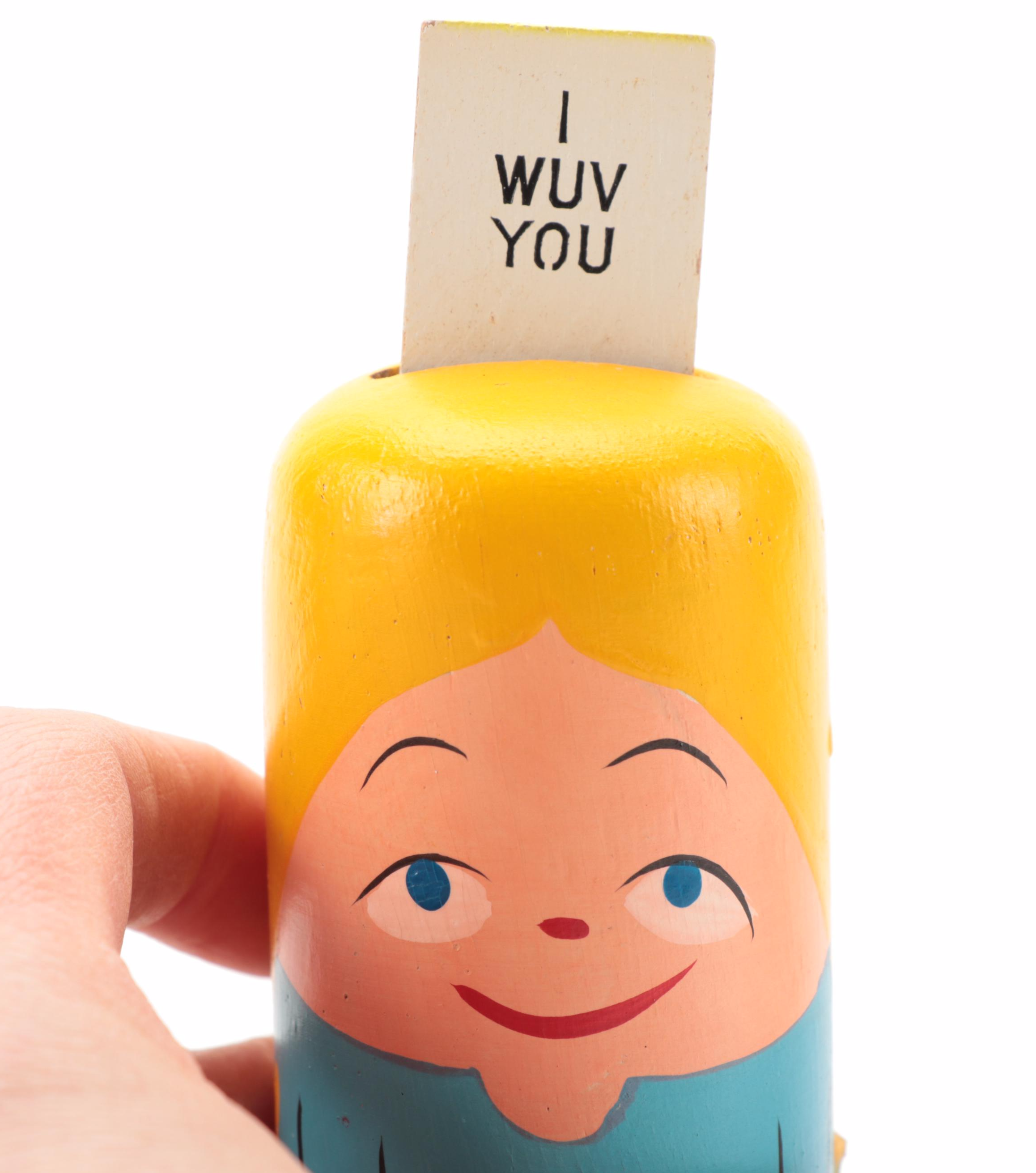 Pride Creations "Popsie" Wooden Figures, circa 1960s