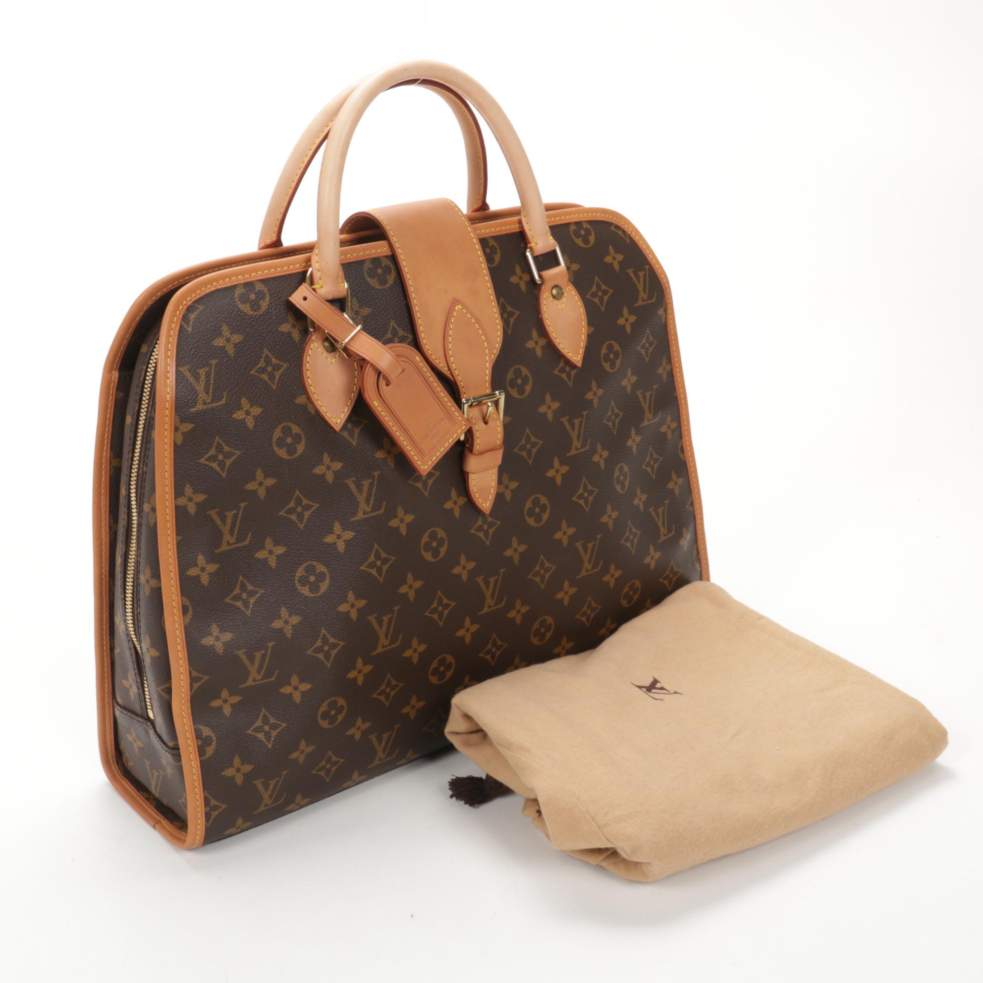 Louis Vuitton Rivoli Briefcase in Monogram Canvas and Vachetta Leather