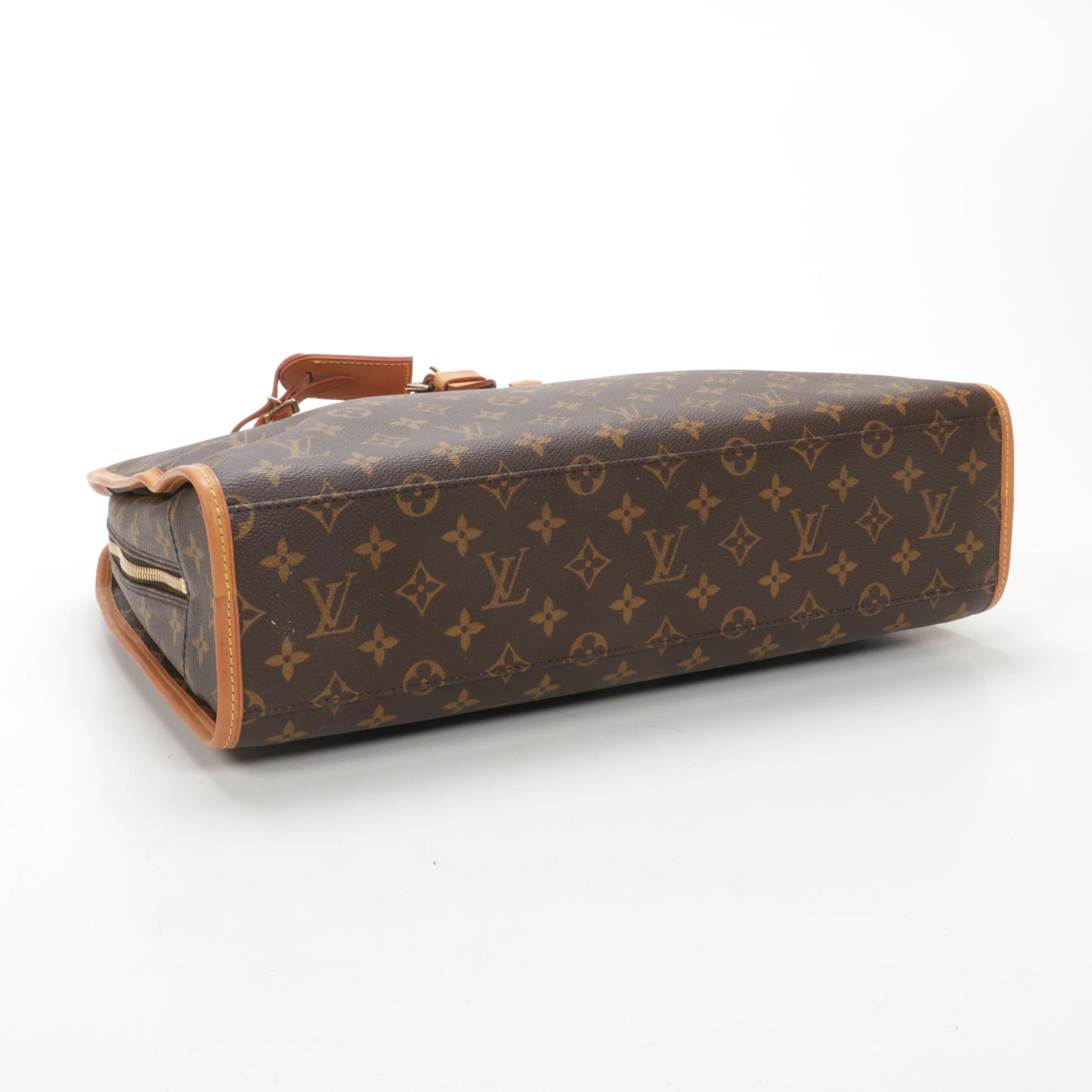 Louis Vuitton Rivoli Briefcase in Monogram Canvas and Vachetta Leather