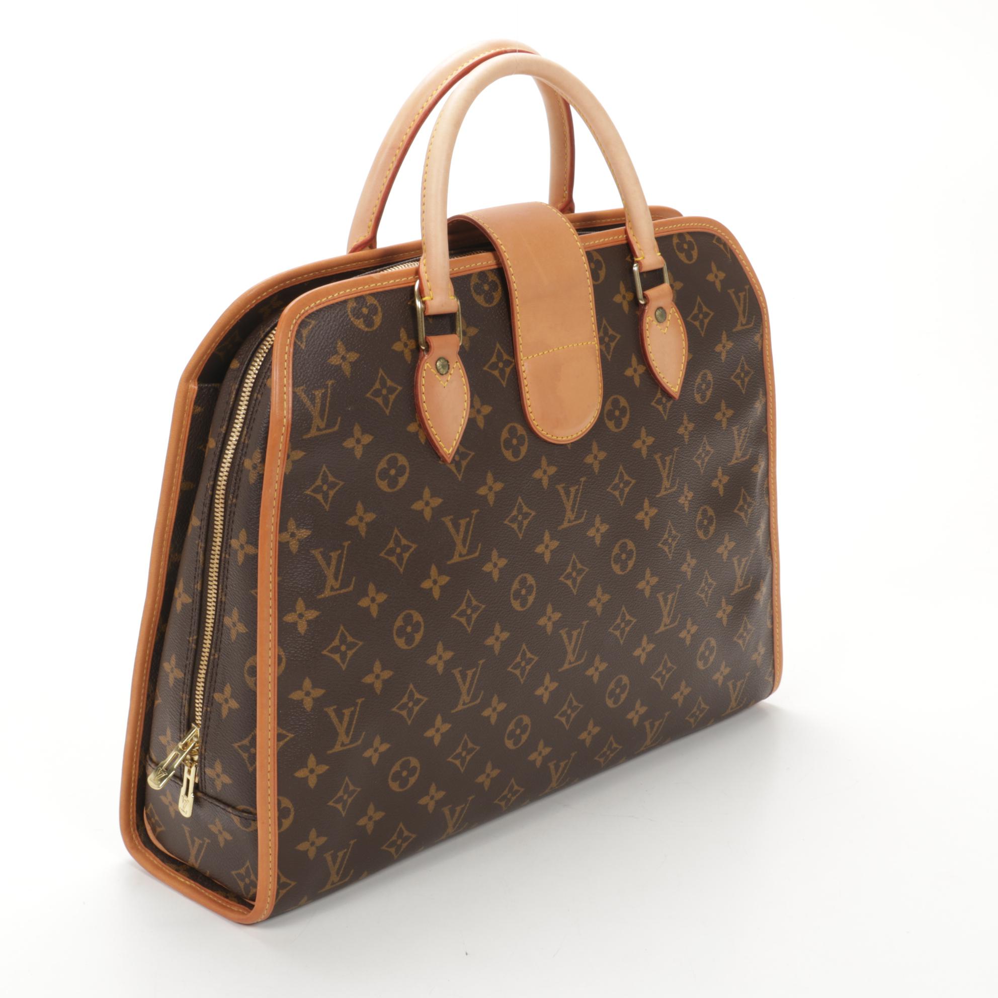 Louis Vuitton Rivoli Briefcase in Monogram Canvas and Vachetta Leather