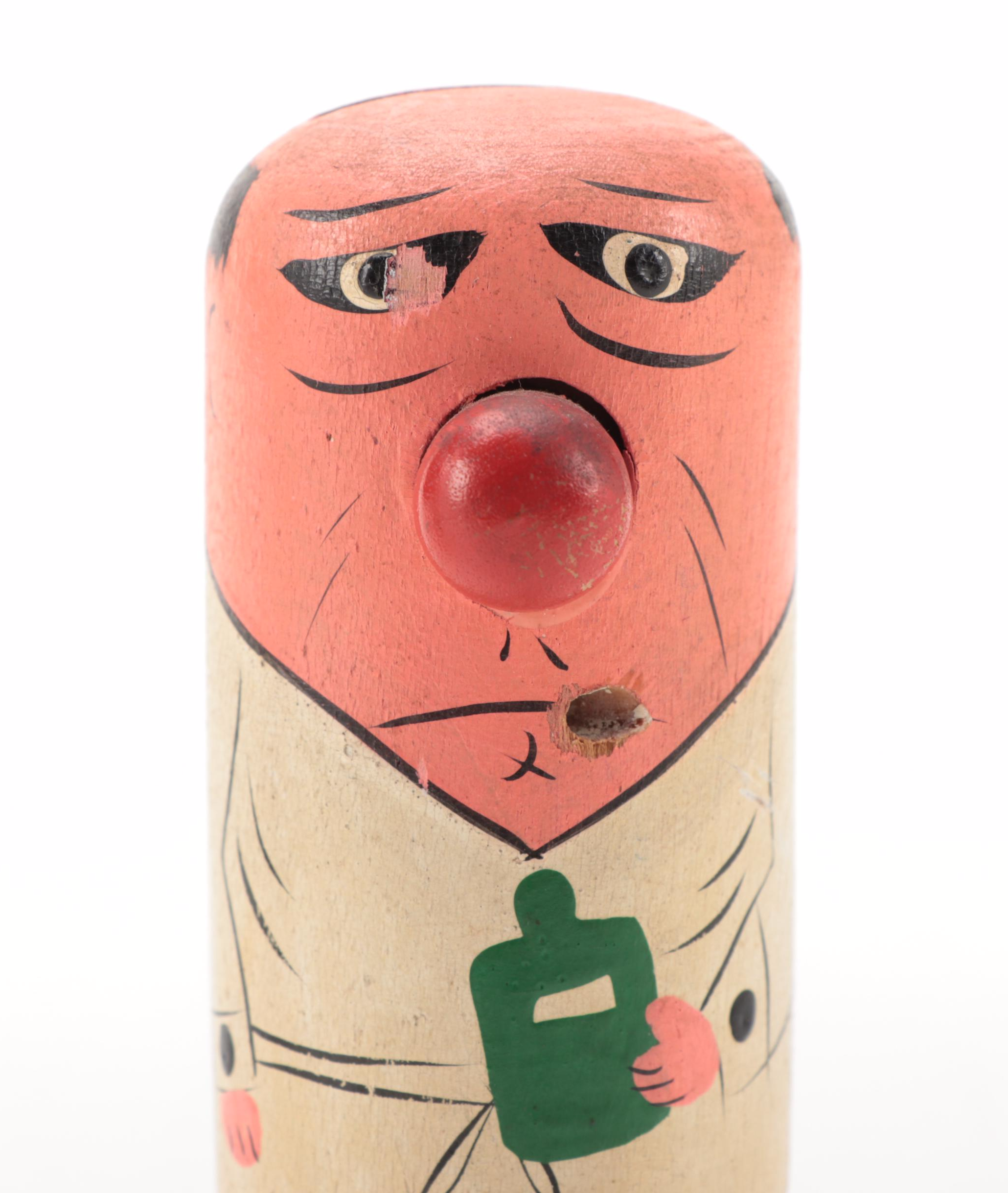 Pride Creations "Popsie" Wooden Figures, circa 1960s