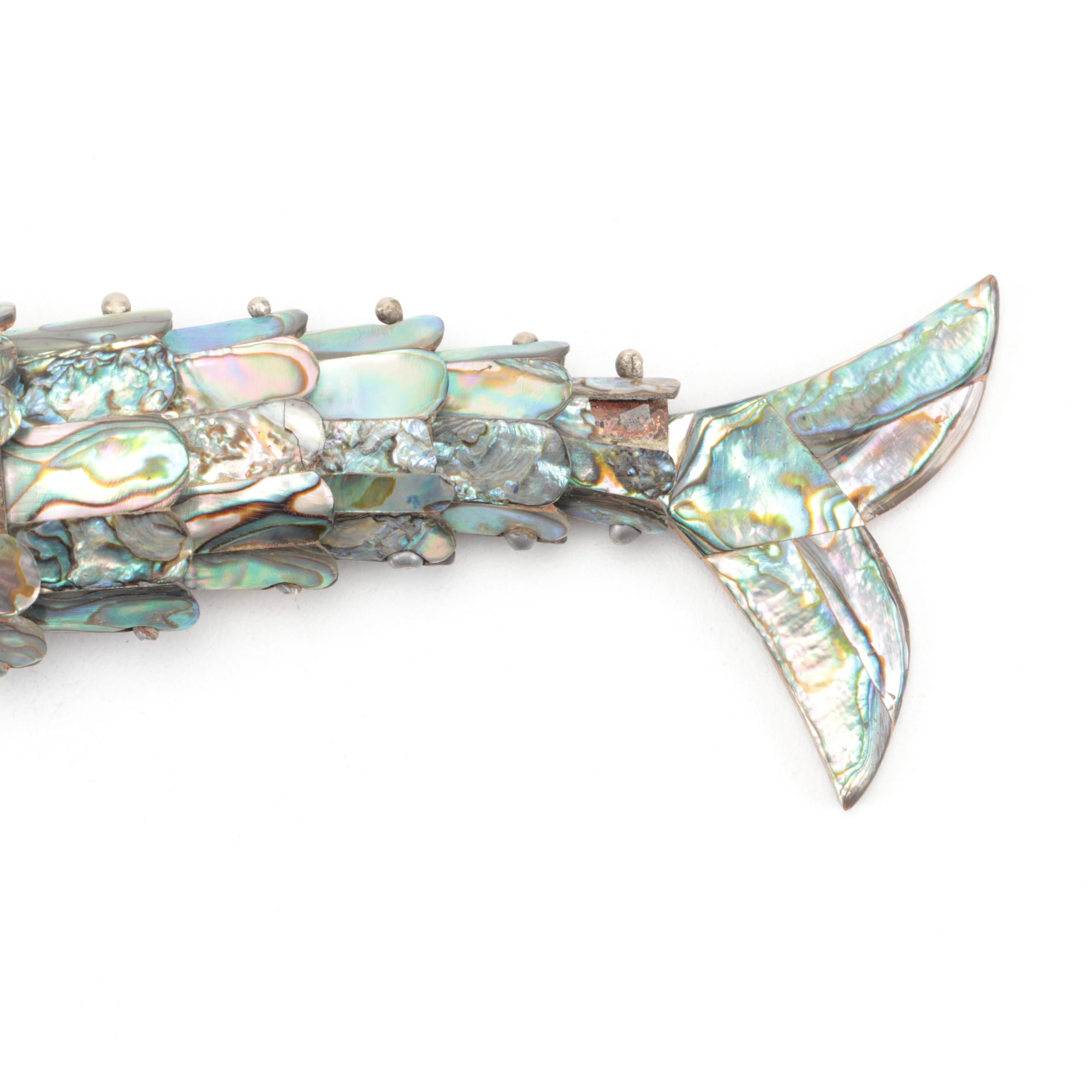 Mexican Abalone Reticulated Fish Bottle Opener