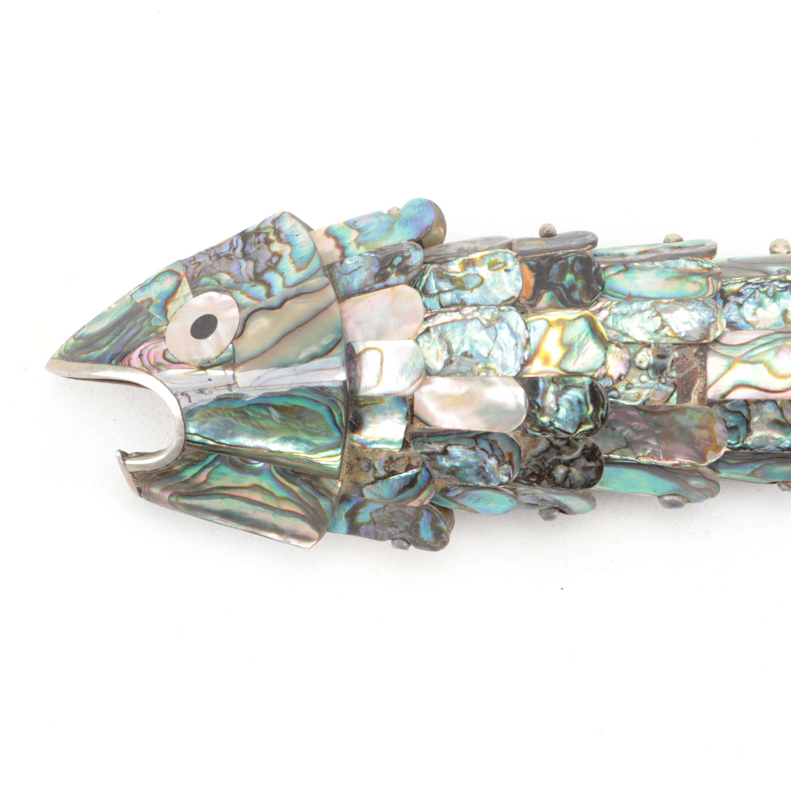 Mexican Abalone Reticulated Fish Bottle Opener